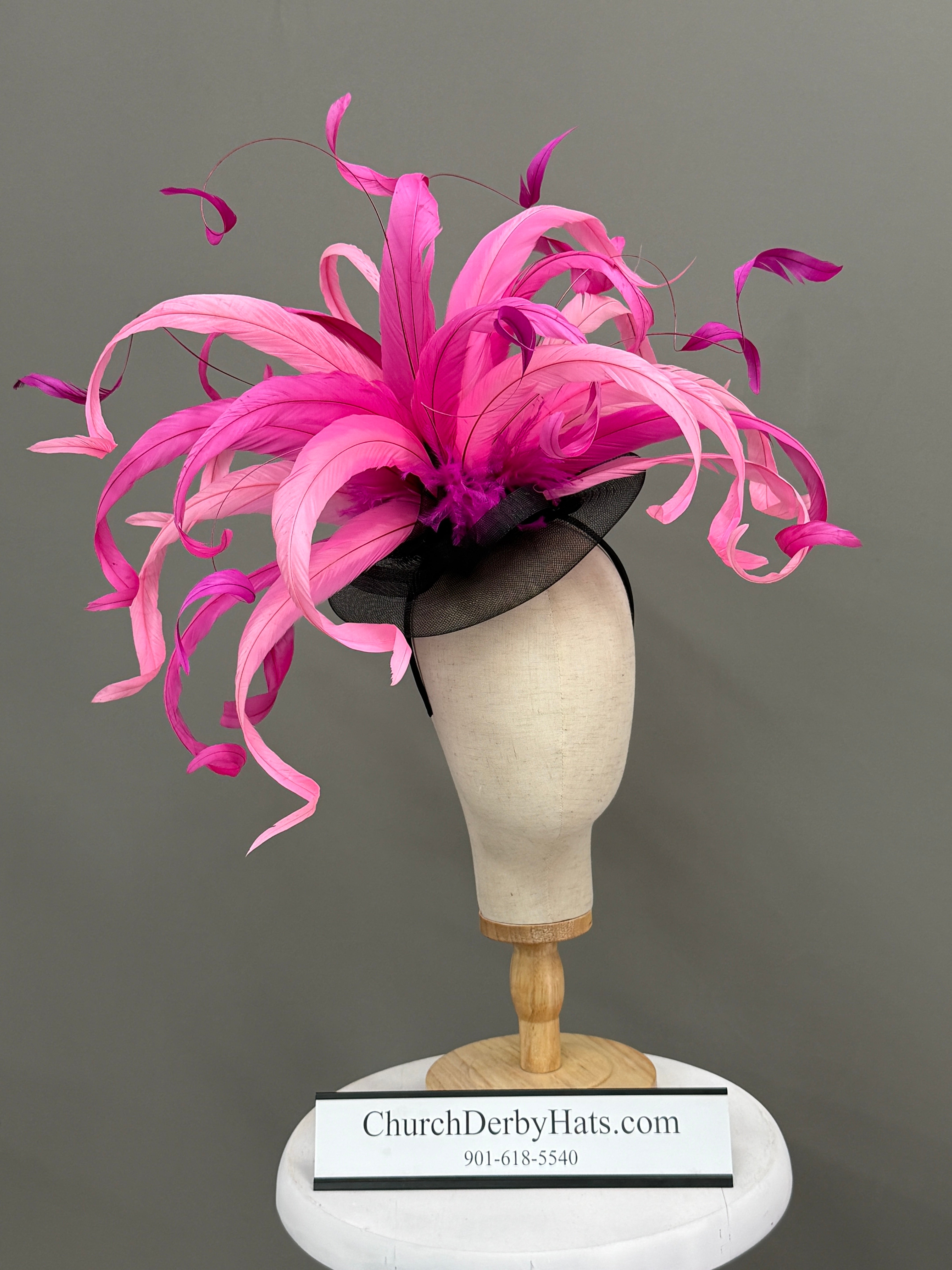 Barbie Pink Fascinator - Kentucky Derby Hat