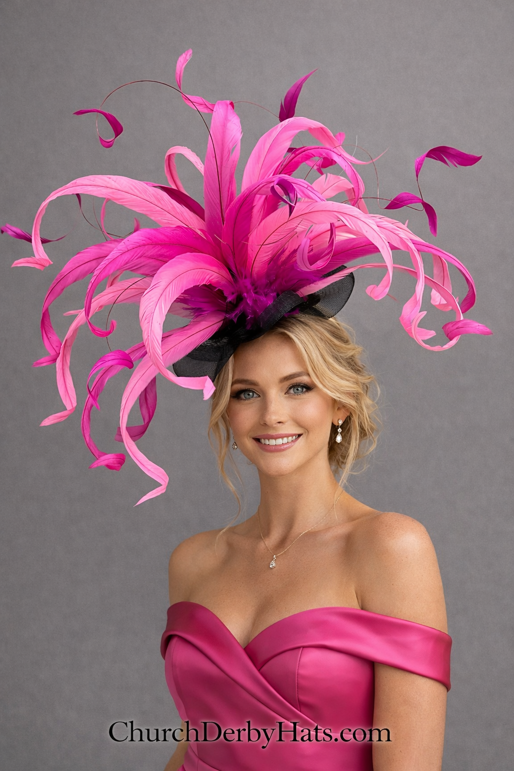 Barbie Pink Fascinator - Kentucky Derby Hat