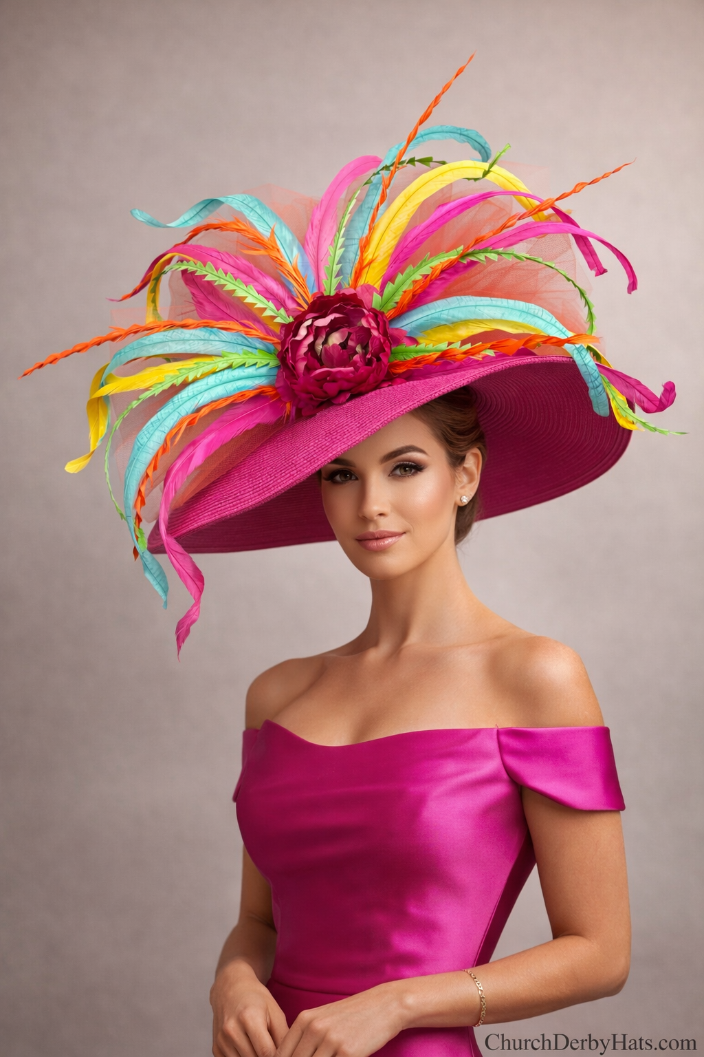 Jackie Pink - Kentucky Derby Hat