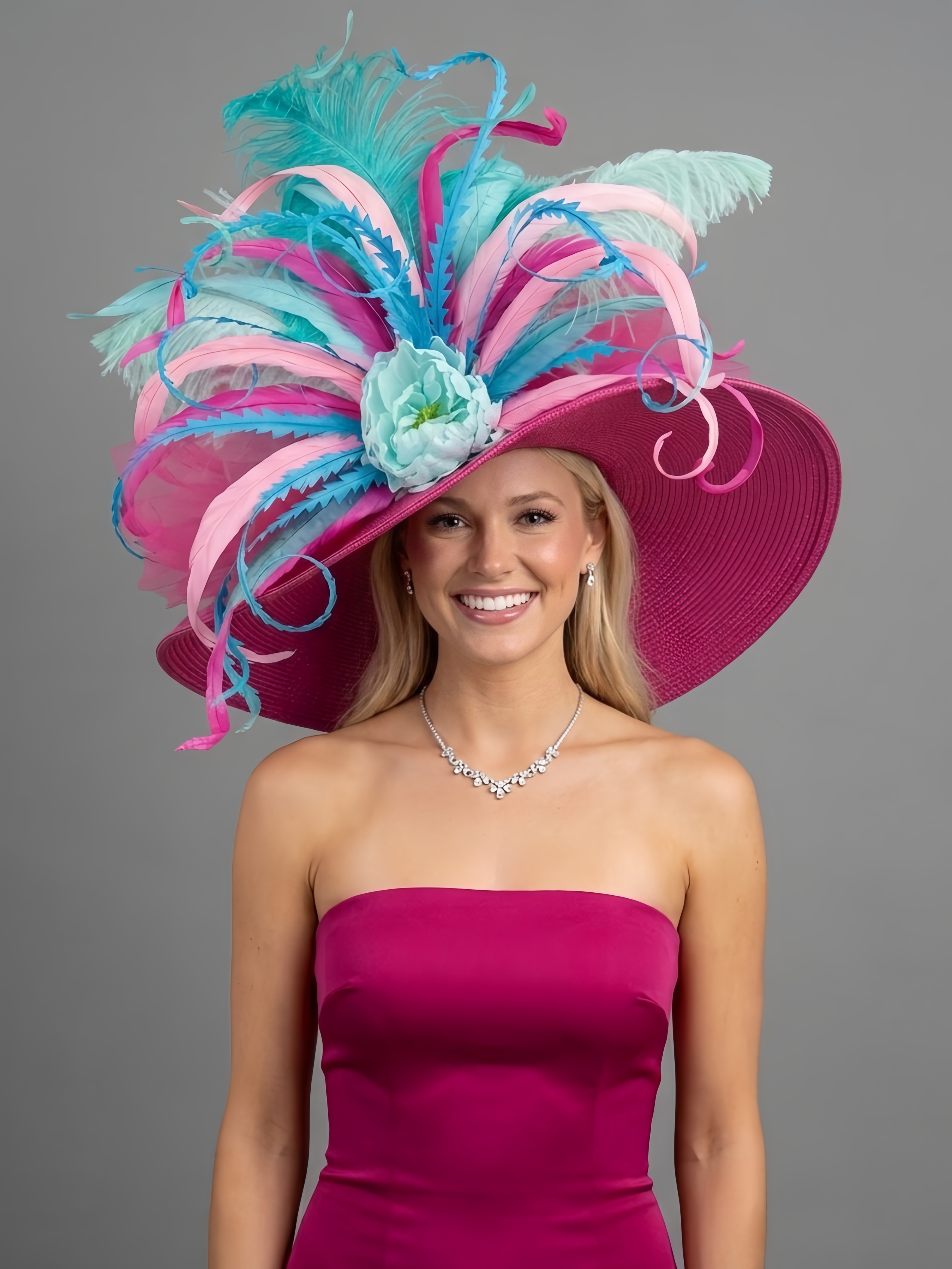 Leona Pink - Kentucky Derby Hat