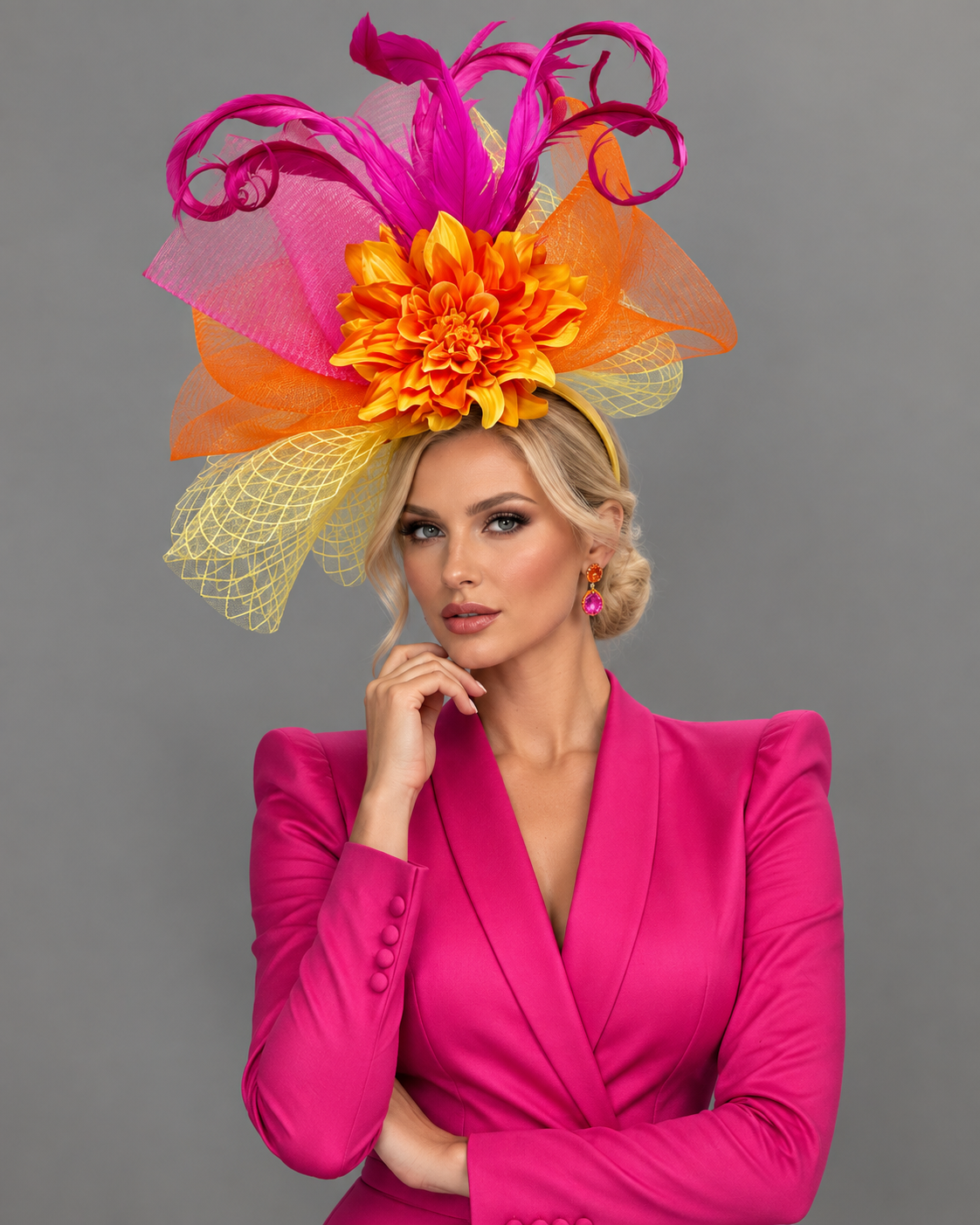 Abigail Fascinator - Kentucky Derby Hat - Church Hat