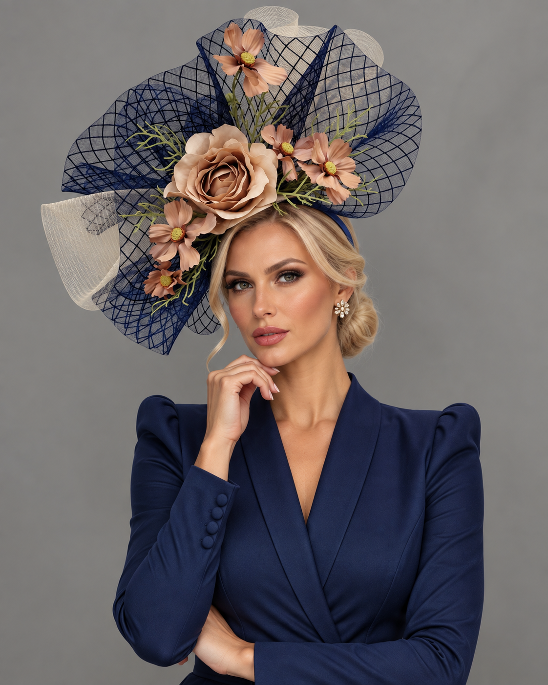 Emily Fascinator on Headband - Kentucky Derby Hat