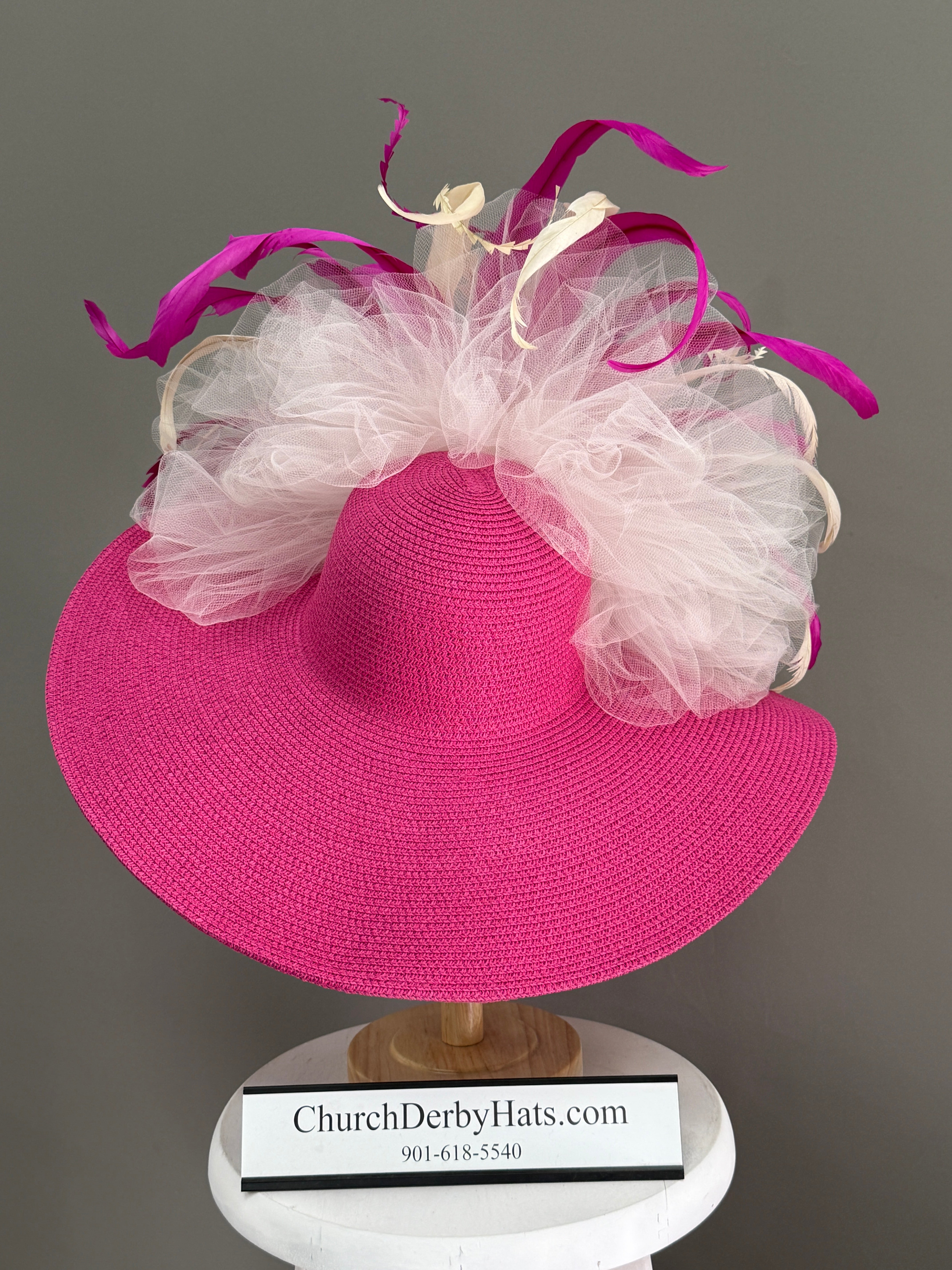 Jewel Pink - Kentucky Derby Hat
