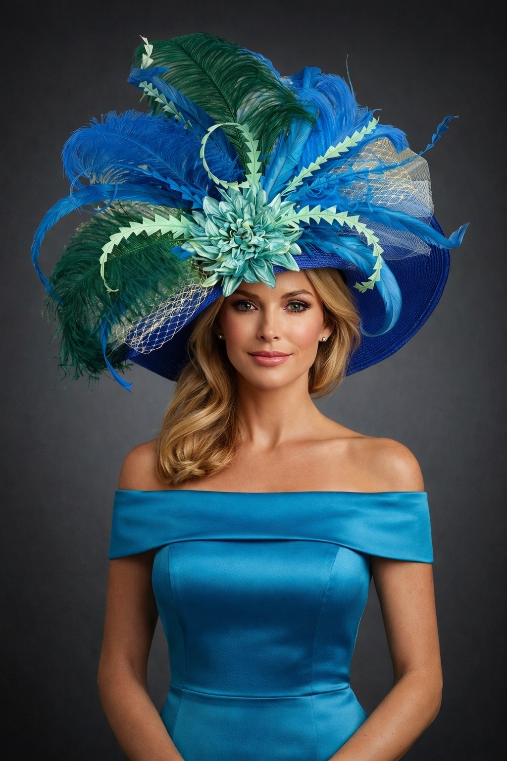 True Blue - Kentucky Derby Hat