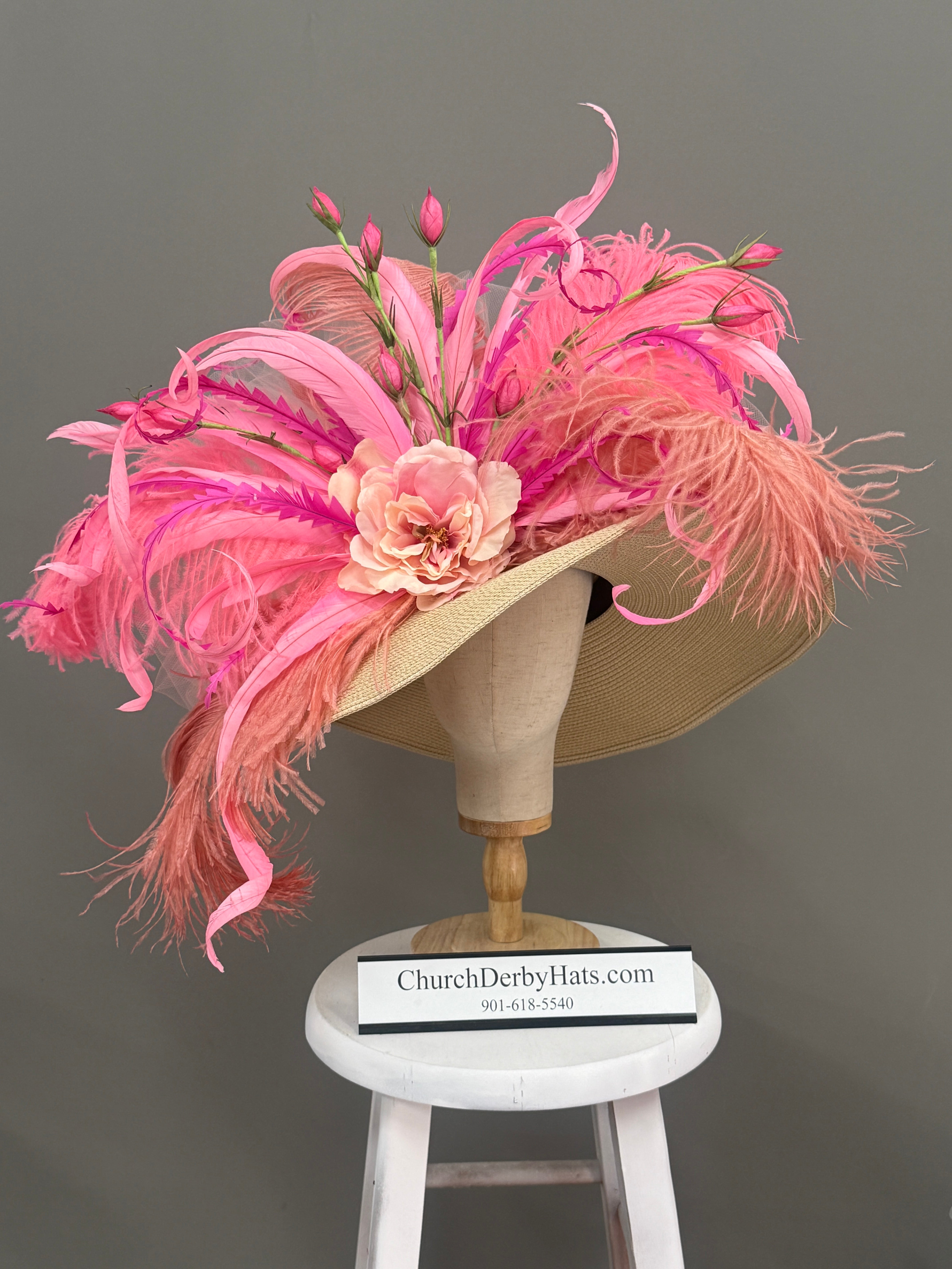 Peachy Pinks - Kentucky Derby Hat