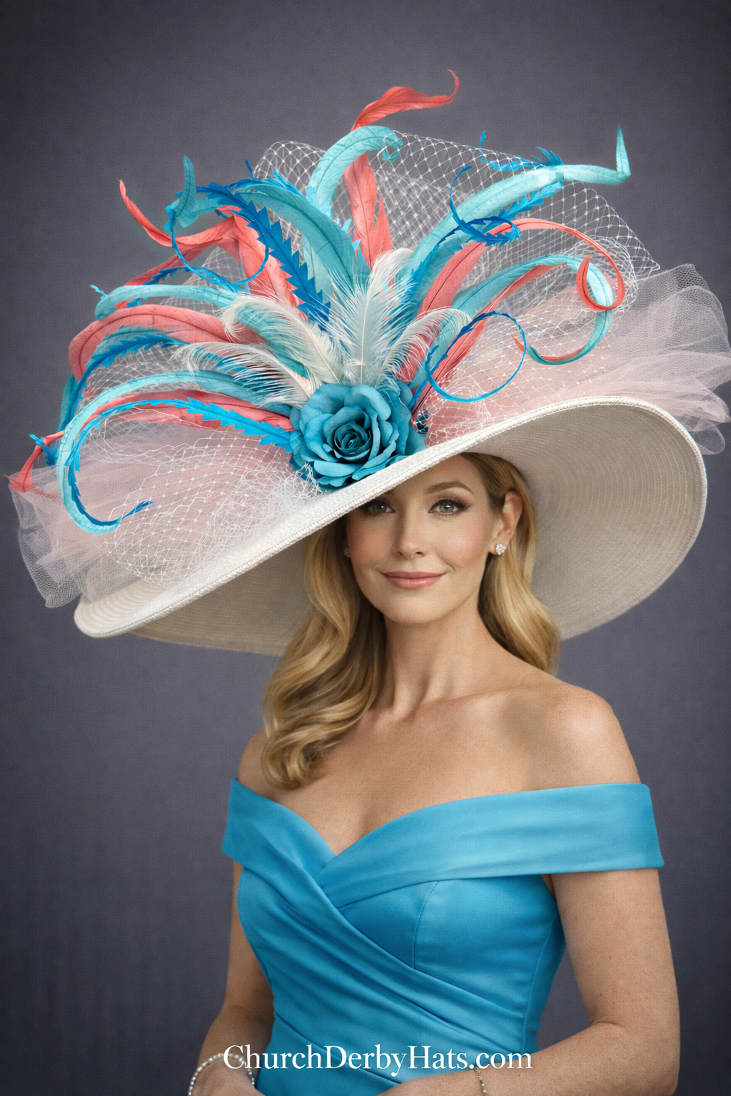 Morgan Blue - Kentucky Derby Hat