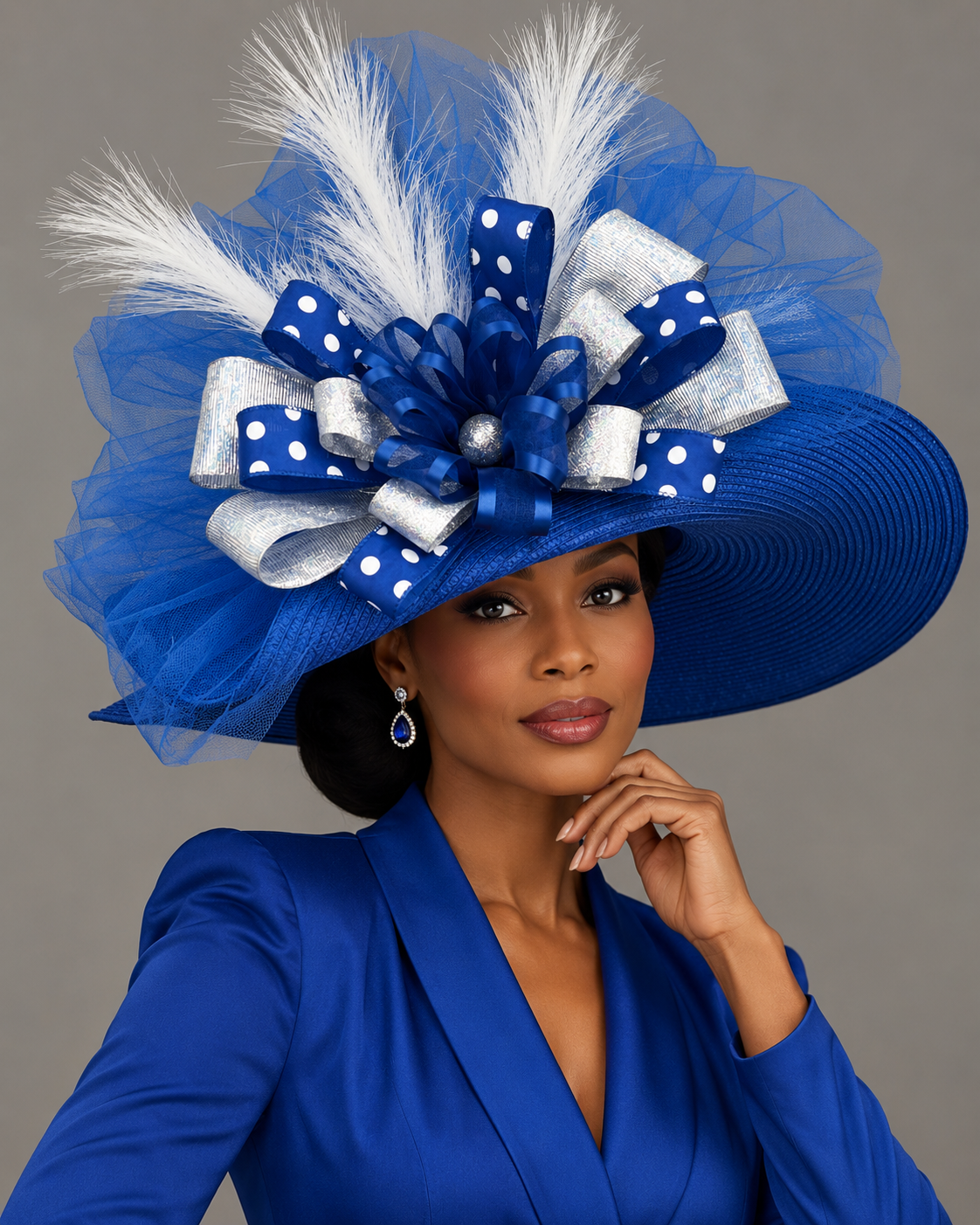 Kentucky Blue - Kentucky Derby Hat