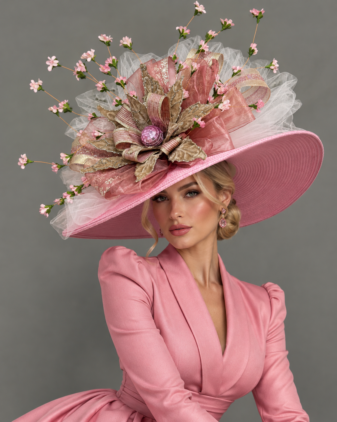 Miss Priss - Kentucky Derby Hat - Church Hat