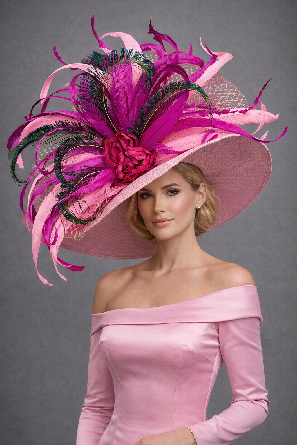 Peony Pink - Kentucky Derby Hat