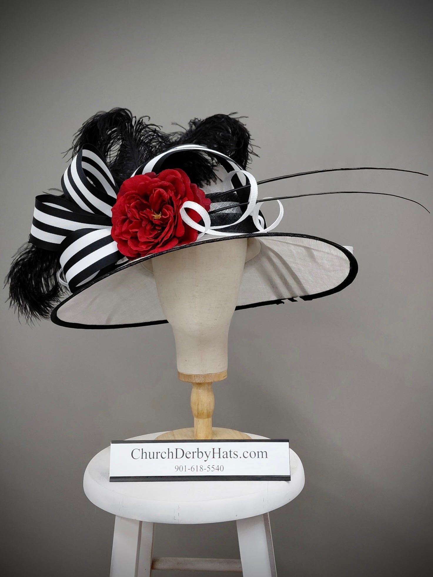 Femme Fatale - Sinamay Derby Hat