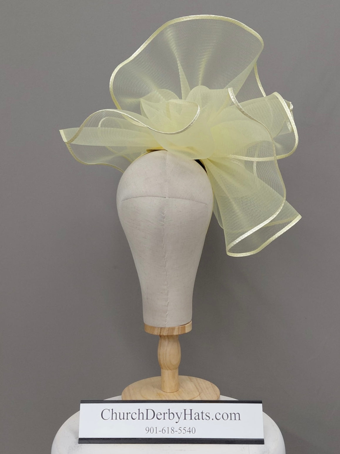Sally May - Yellow Fascinator on Headband