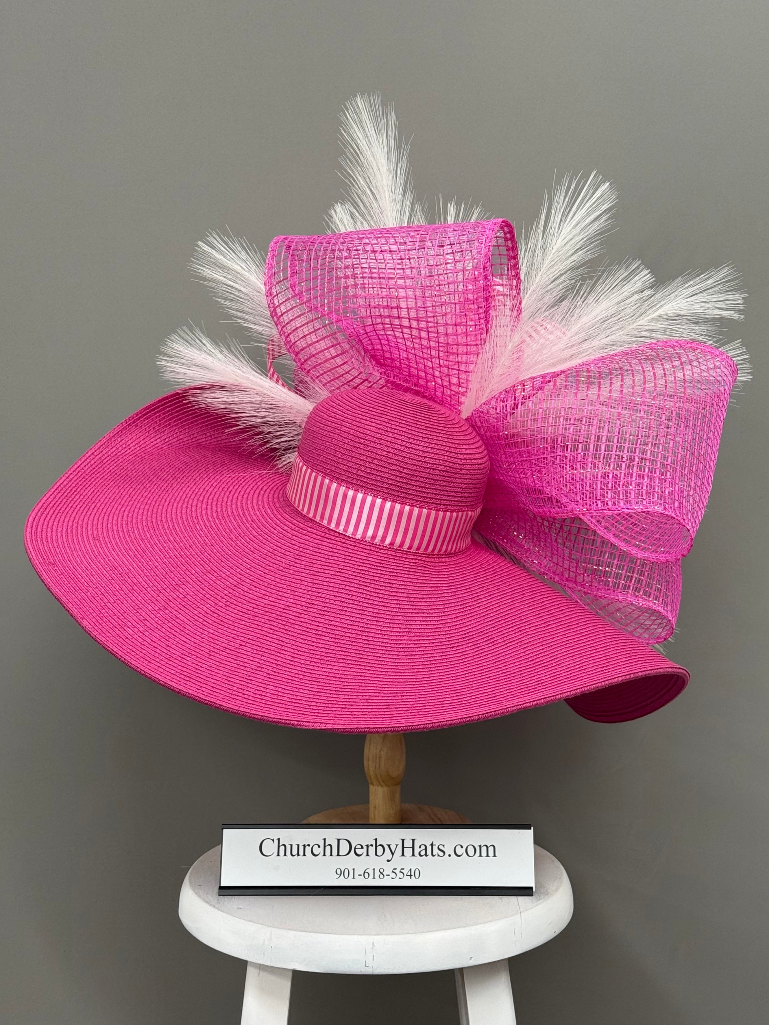 Lorelei Pink - Kentucky Derby Hat - Church Hat