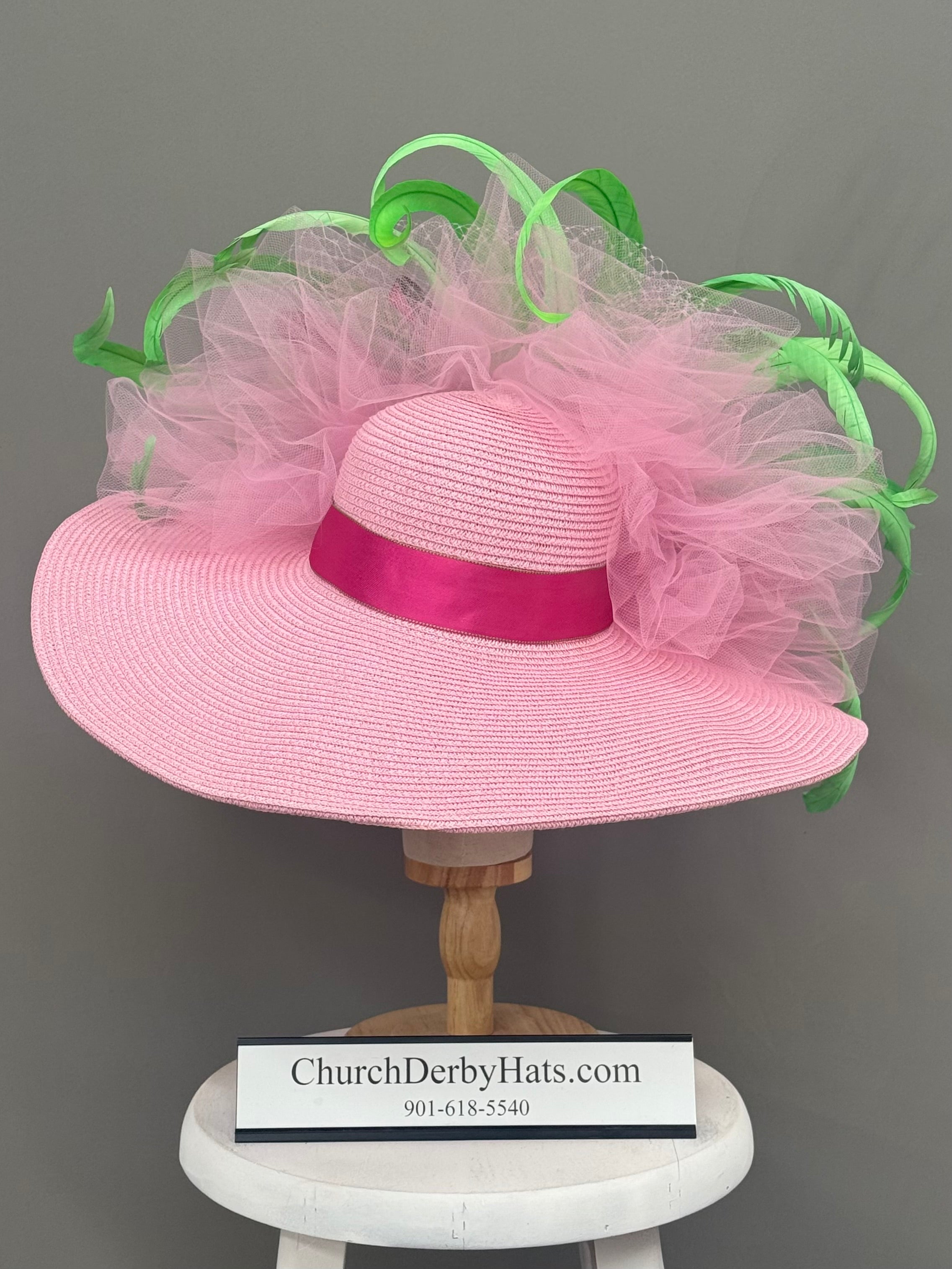Pink Rosset - Kentucky Derby Hat
