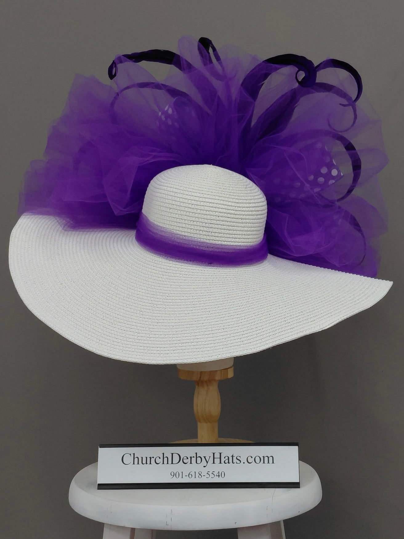 Sabrina Purple - Kentucky Derby Hat