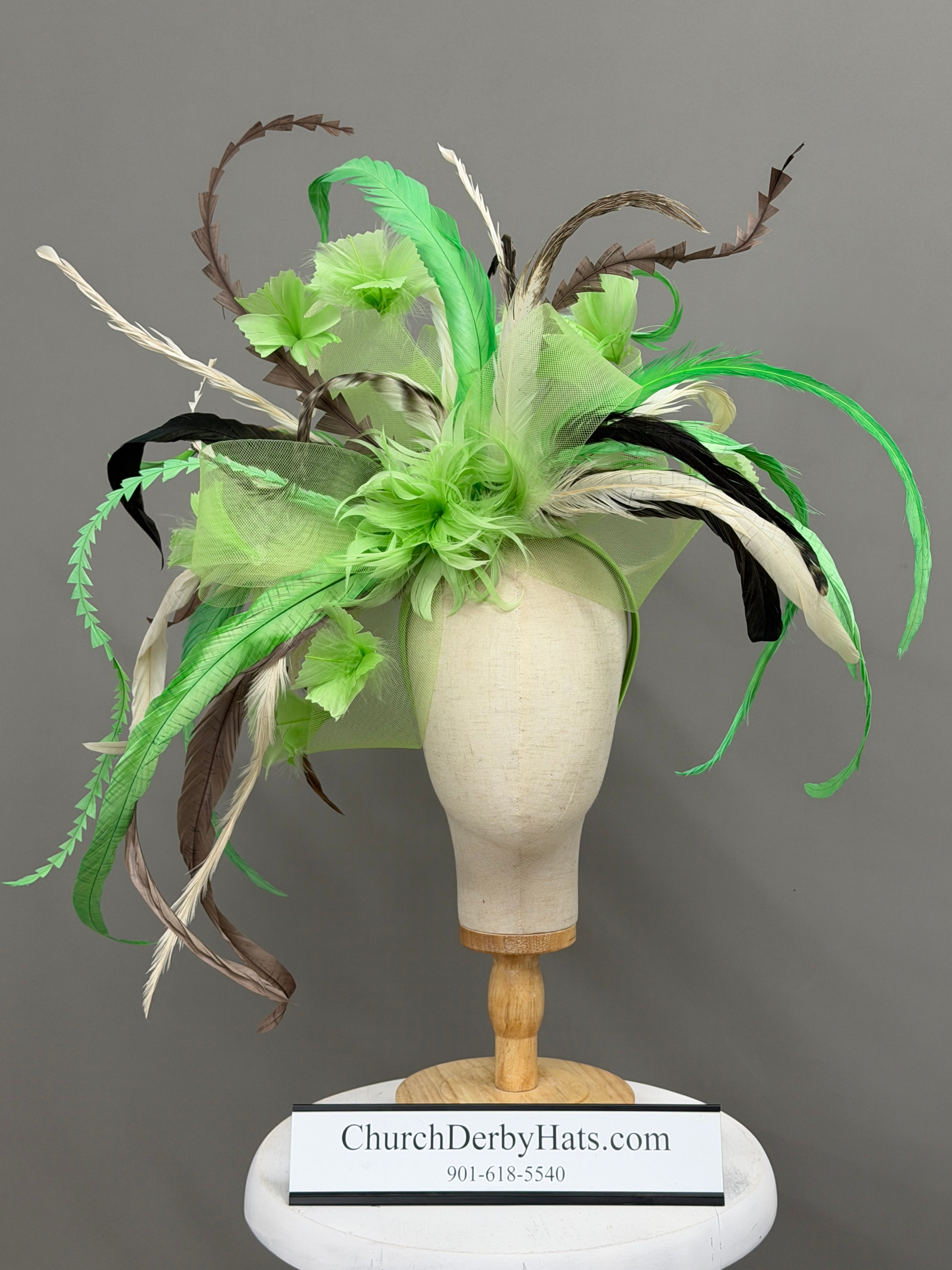 Wild Thang - Fascinator on Headband by Vance - Kentucky Derby Church Hat