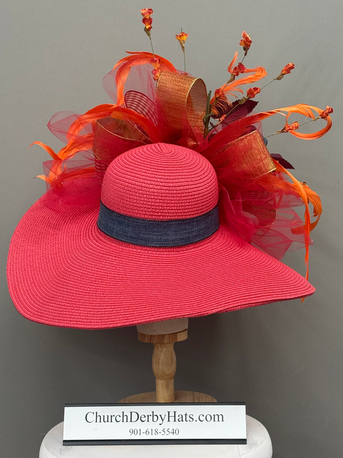 Lovebirds - Kentucky Derby Hat - Church Hat