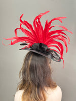 Red Rose Derby Fascinator