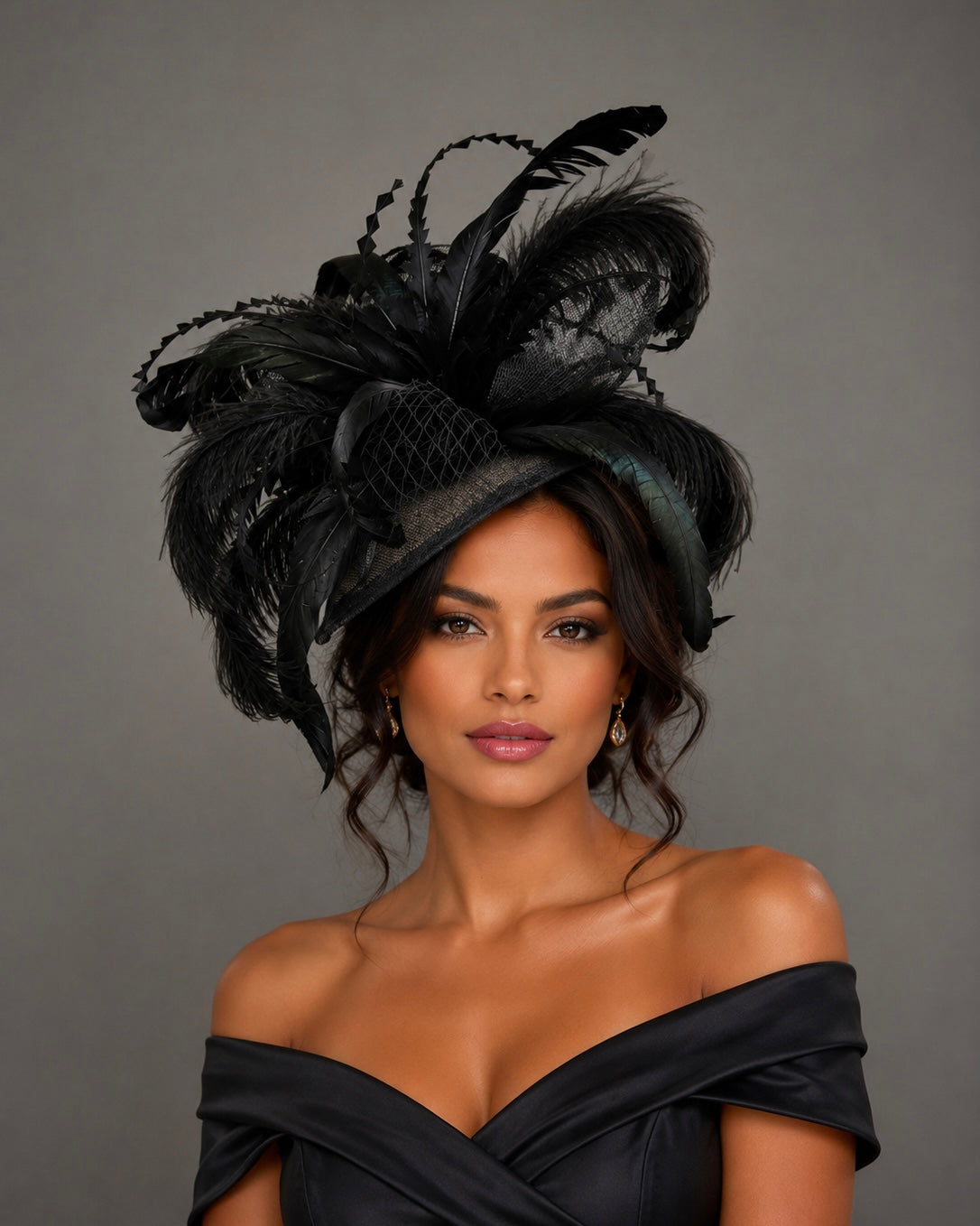 Black Widow Fascinator