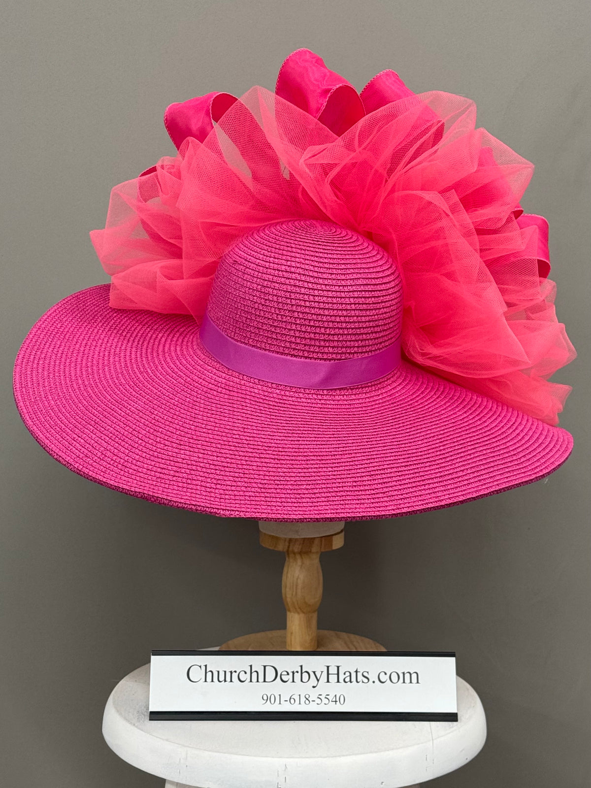 Melody Red Fuchsia - Kentucky Derby Hat