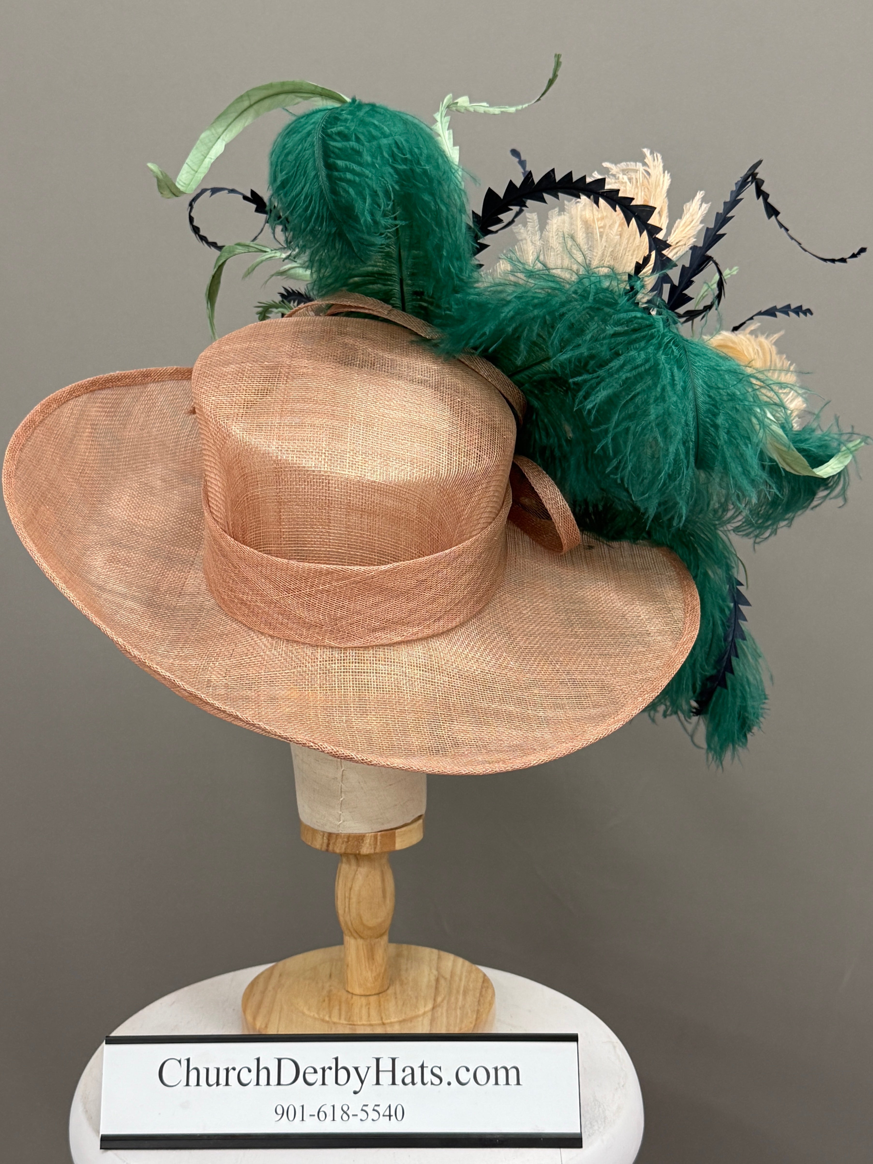 Apricot - Kentucky Derby Hat