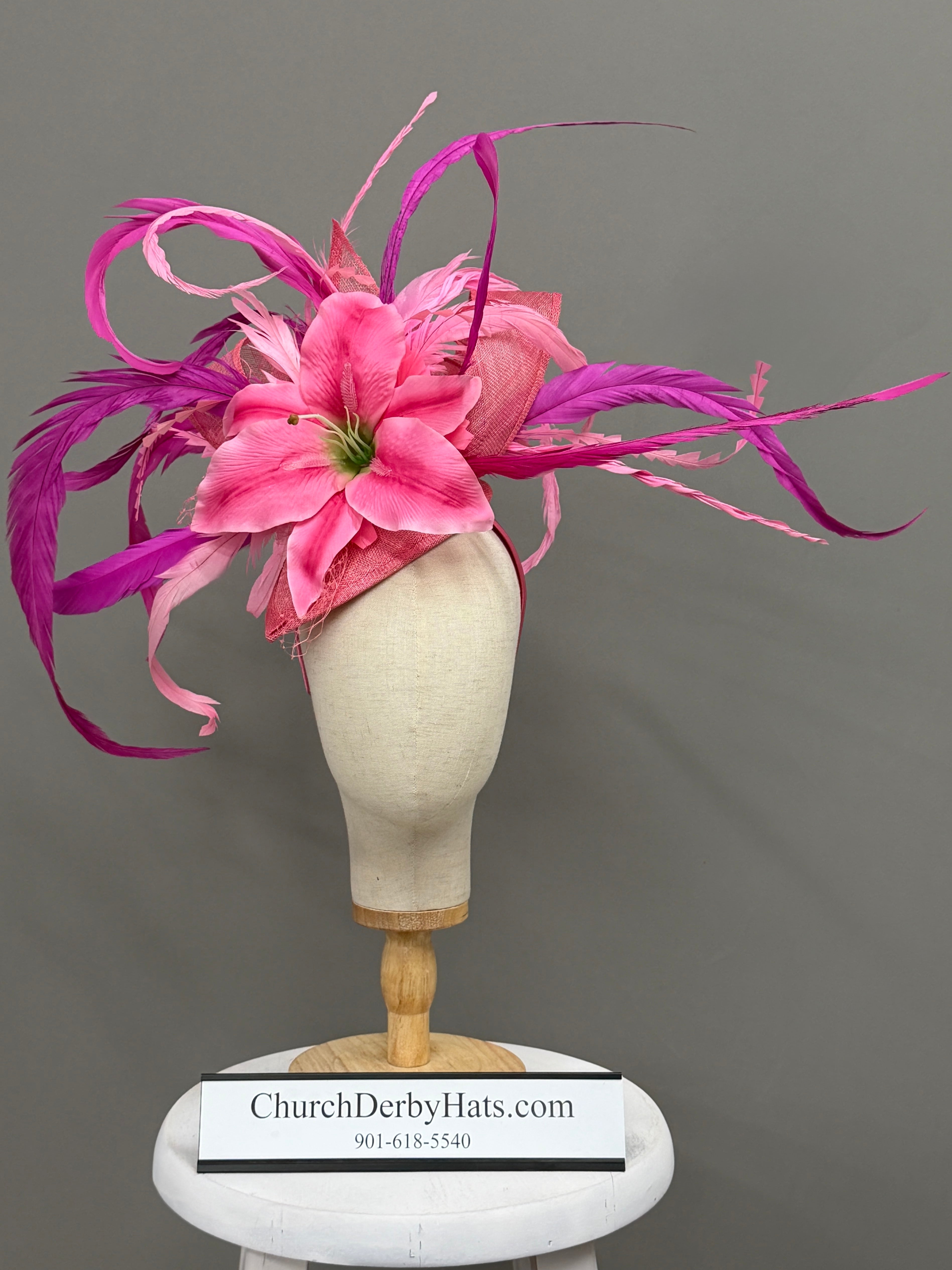 Oaks Lily Fascinator by Vance - Kentucky Derby Hat