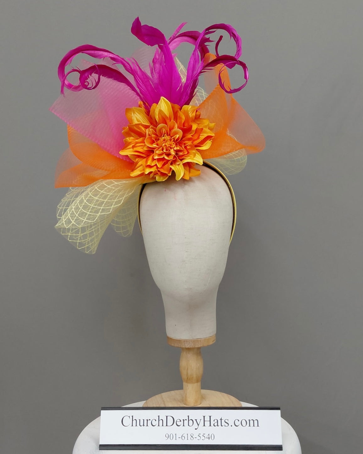 Abigail Fascinator - Kentucky Derby Hat - Church Hat
