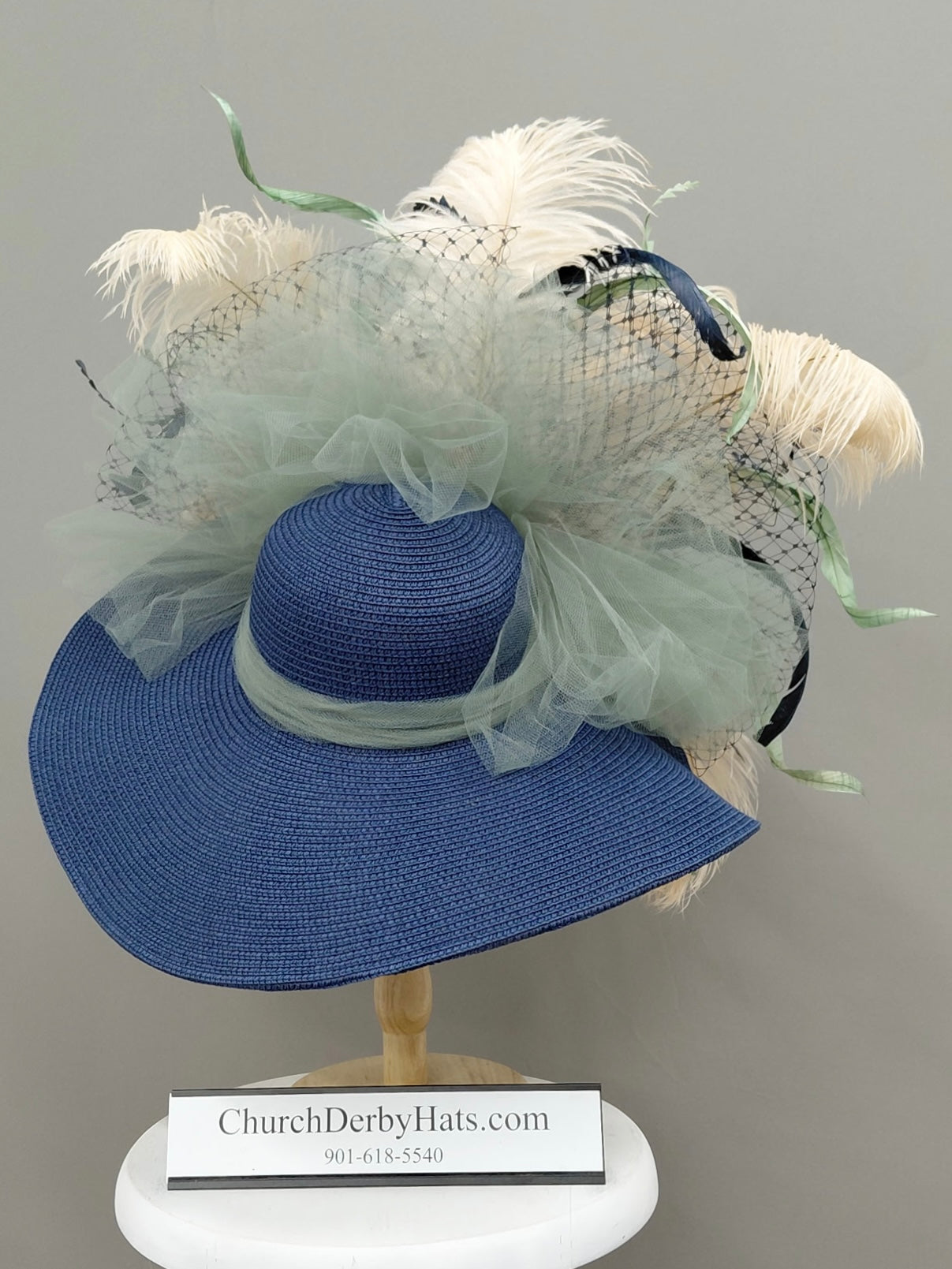 Pamela Navy - Kentucky Derby Hat