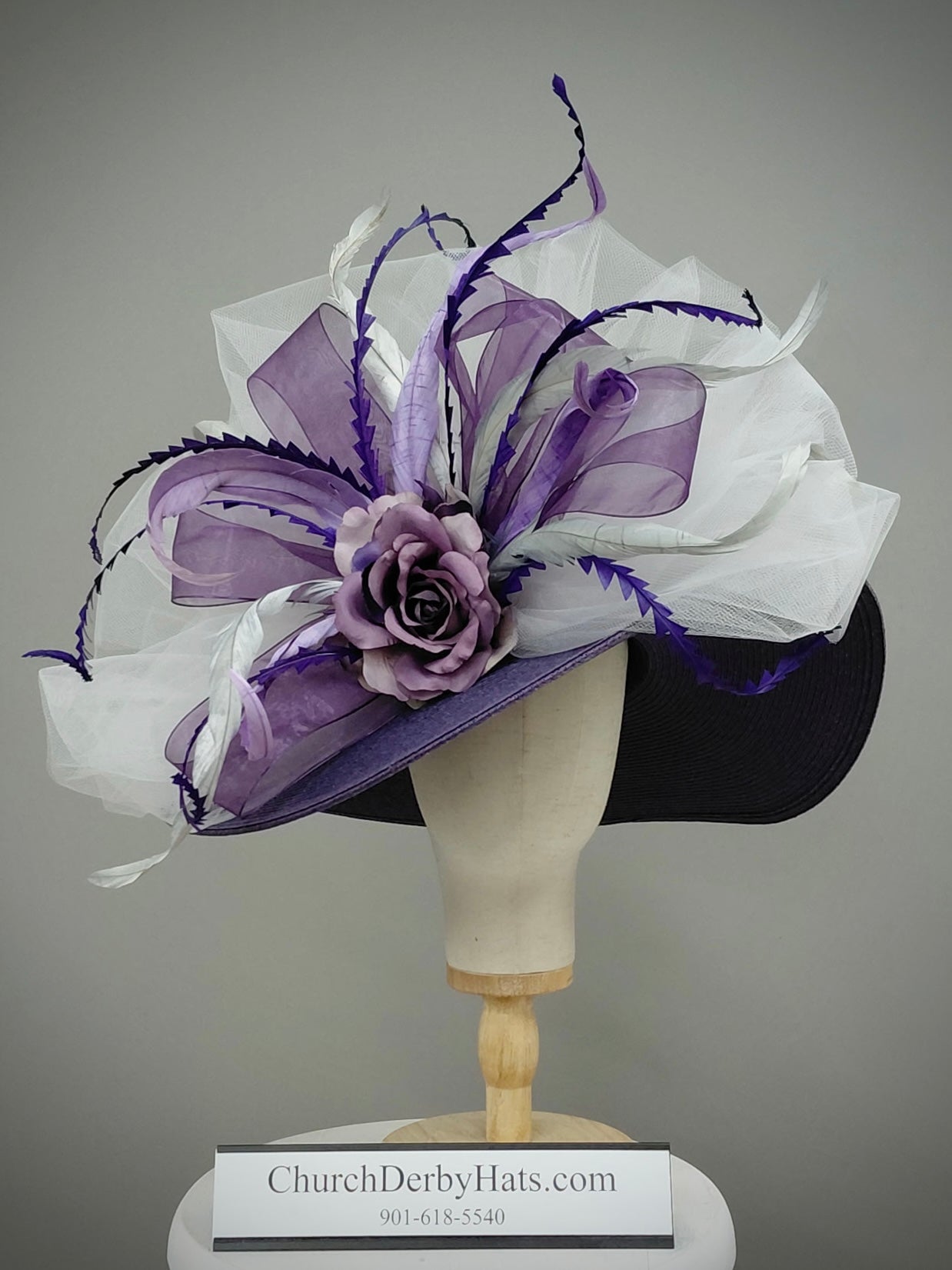 Plum Pretty - Church Hat - Kentucky Derby Hat