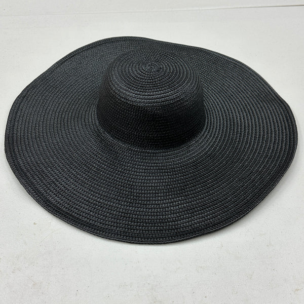 Polyfiber Straw Hat Body Black