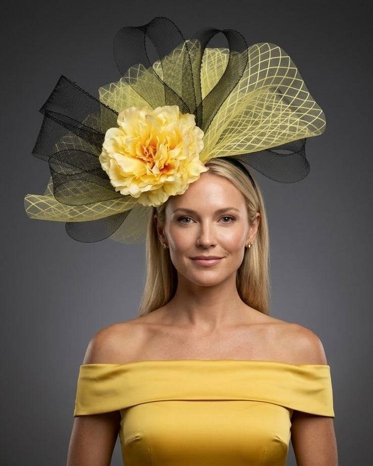 Rainia Fascinator on Headband