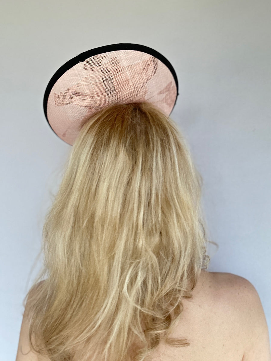 Lilly Beth Peach and Black – Churchderbyhats.com