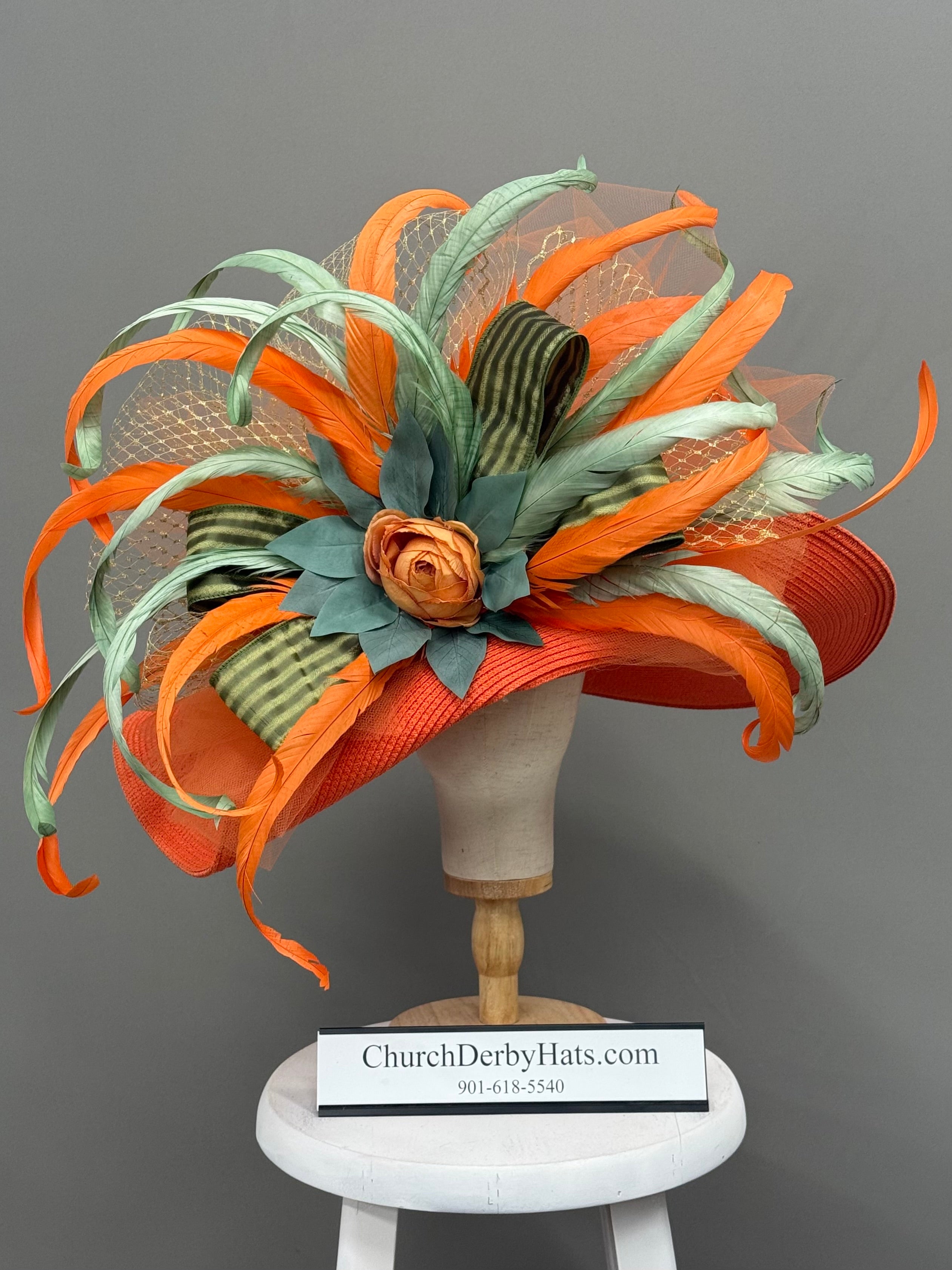 Sage Garden - Kentucky Derby Hat - Breeders Cup Hat - Church Hat