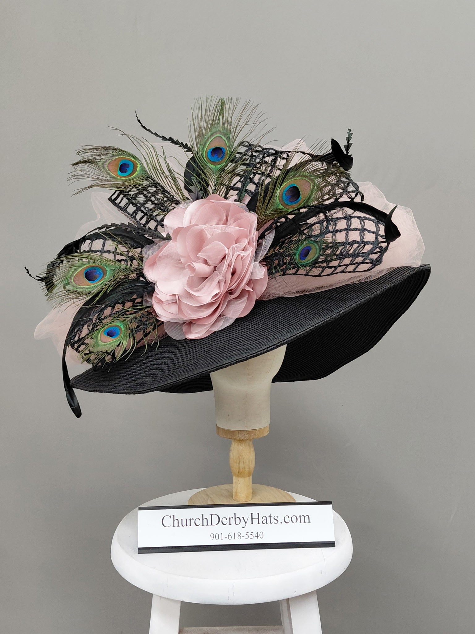 Blush and Bashful - Kentucky Derby Hat - Church Hat