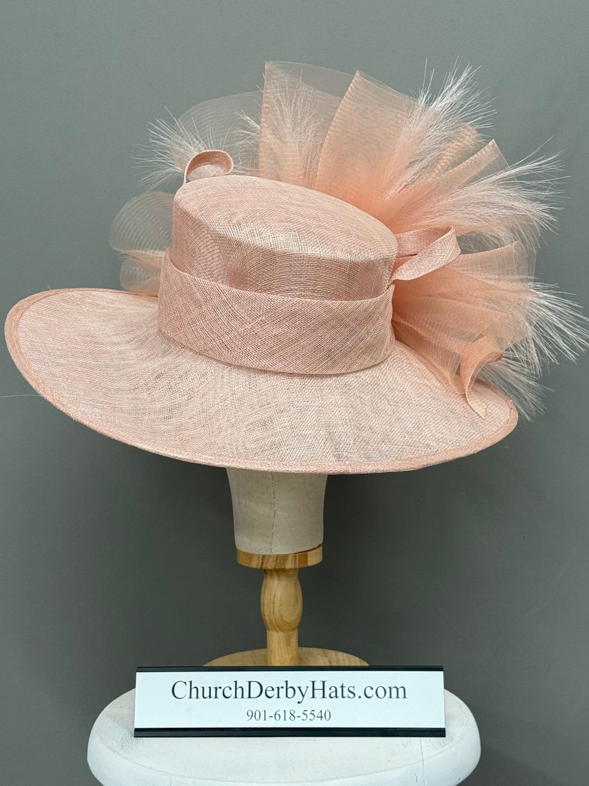 Princess Peach - Sinamay Kentucky Derby Hat