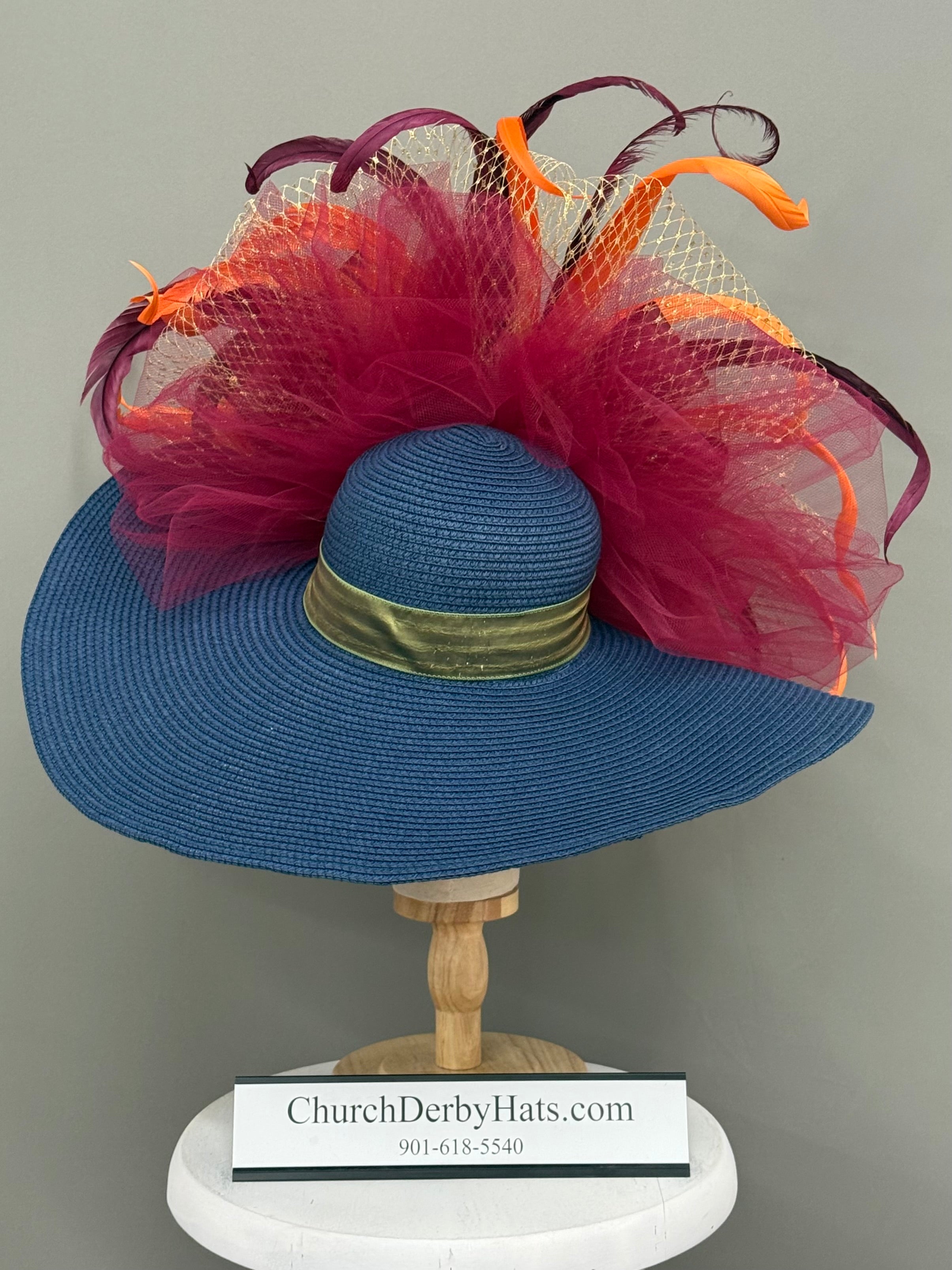 Plum Pretty - Kentucky Derby Hat - Church Derby Hat