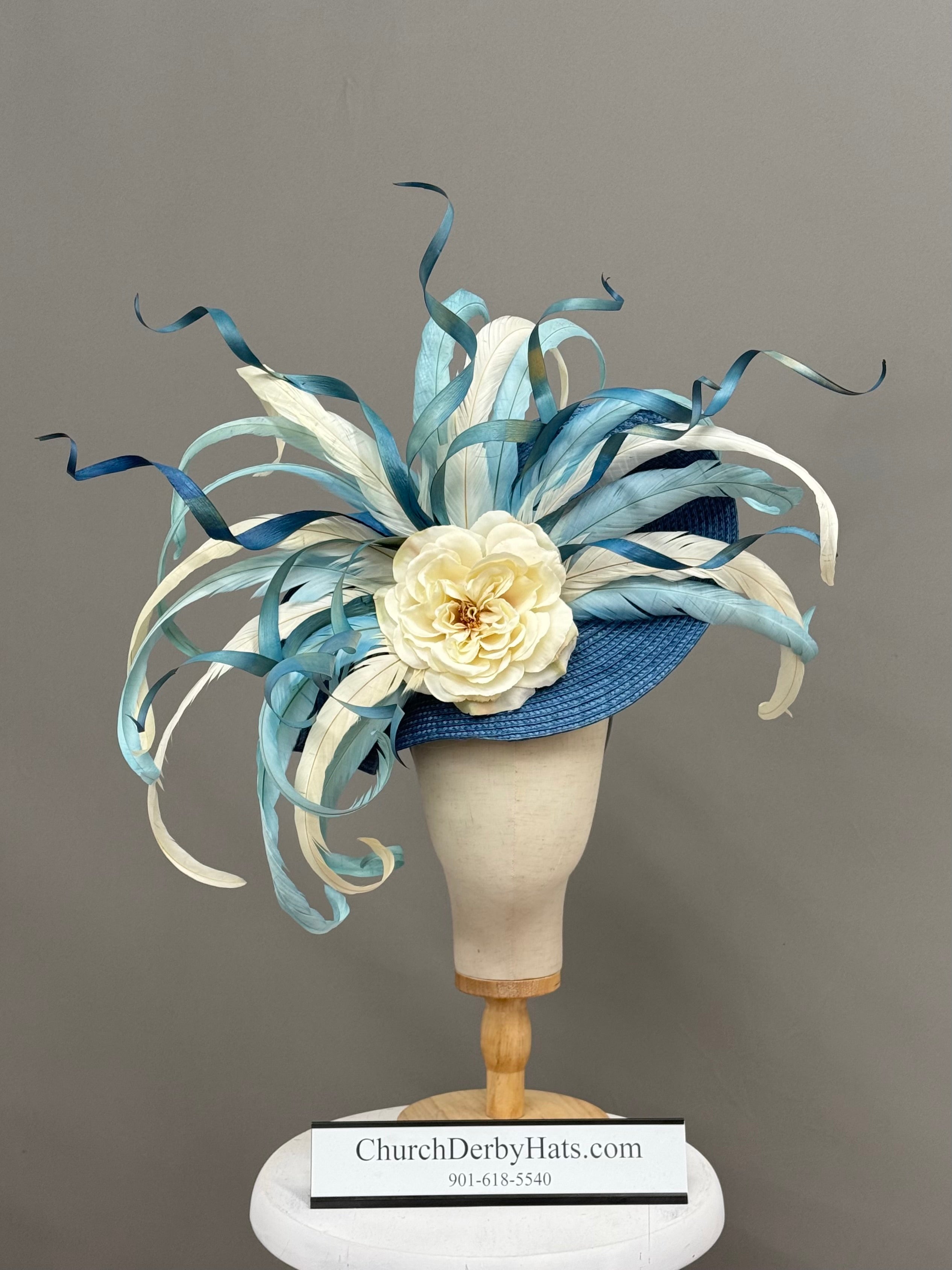 Jewel Tone Fascinator - Church Derby Hat