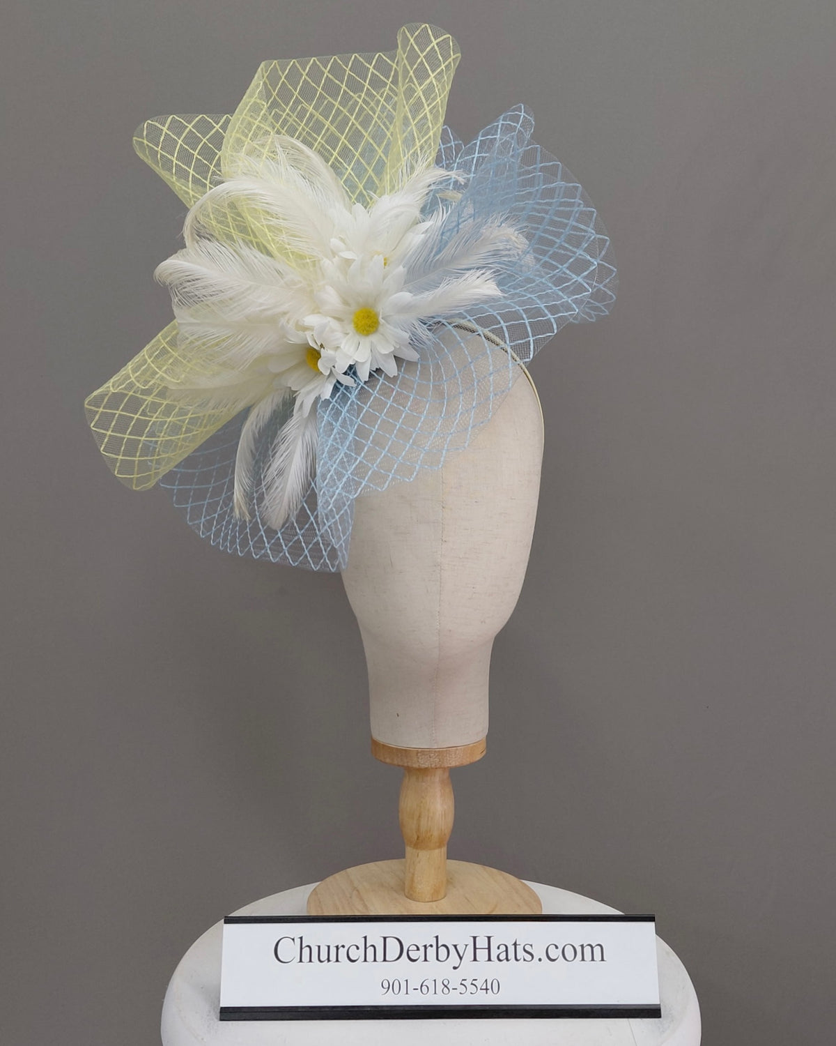 High Society - Kentucky Derby Hat - Fascinator on Headband