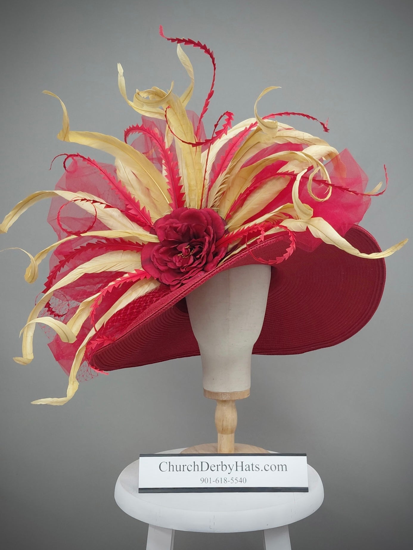 Goddess Red - Kentucky Derby Hat