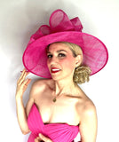 Fun in Fuchsia Pink Kentucky Derby Hat