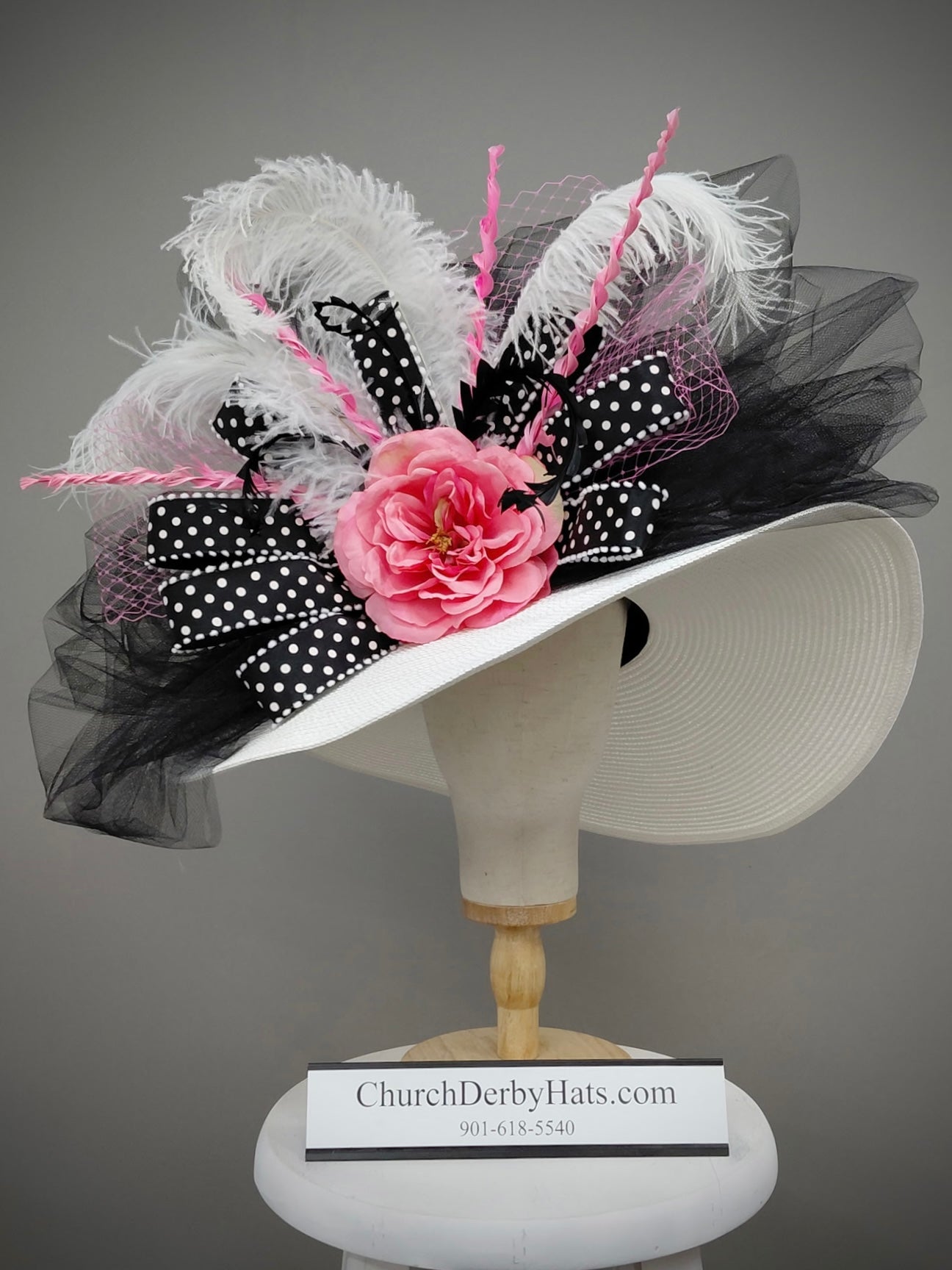 Pink Peony - Kentucky Derby Hat
