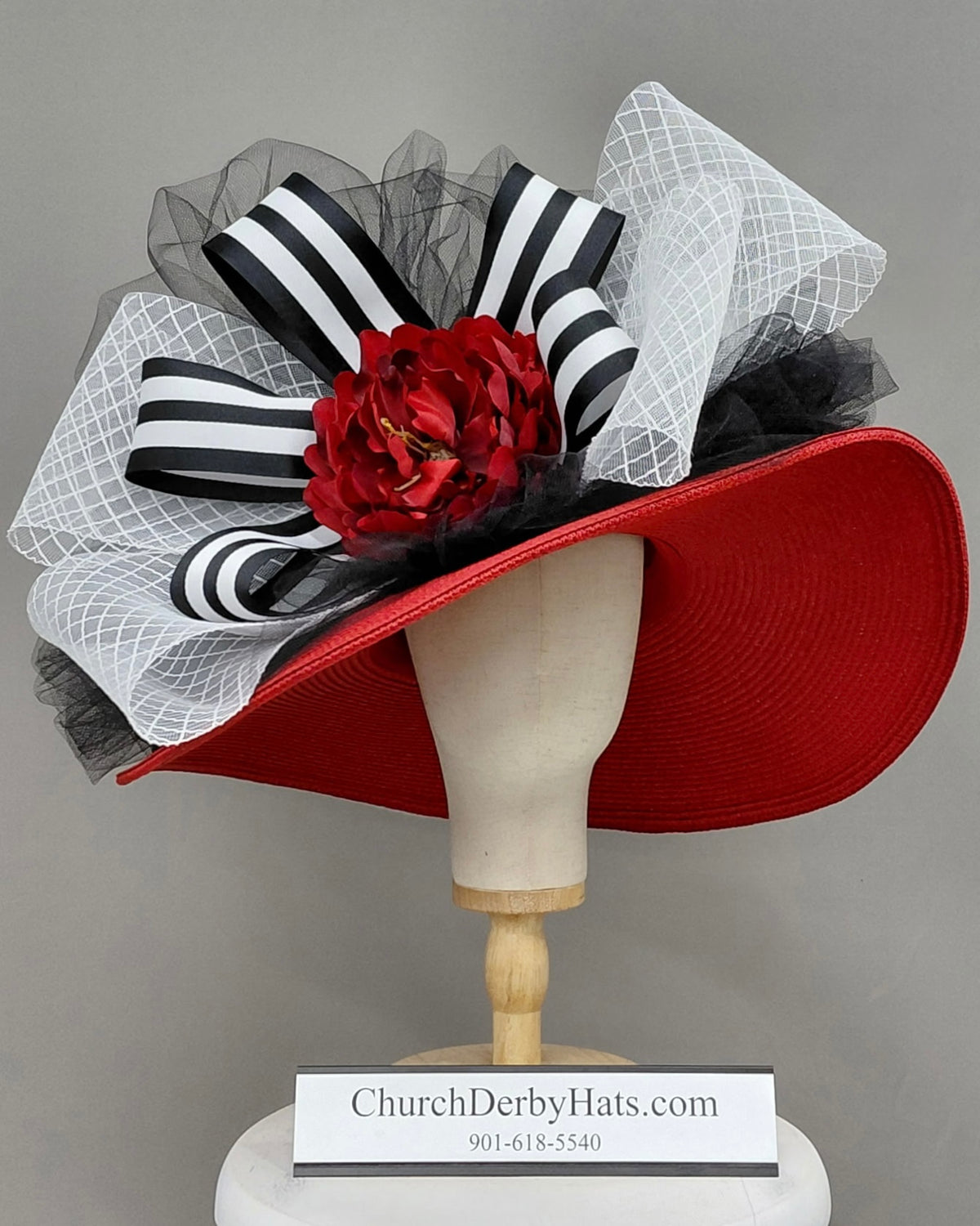 Red Audrey - Kentucky Derby Hat