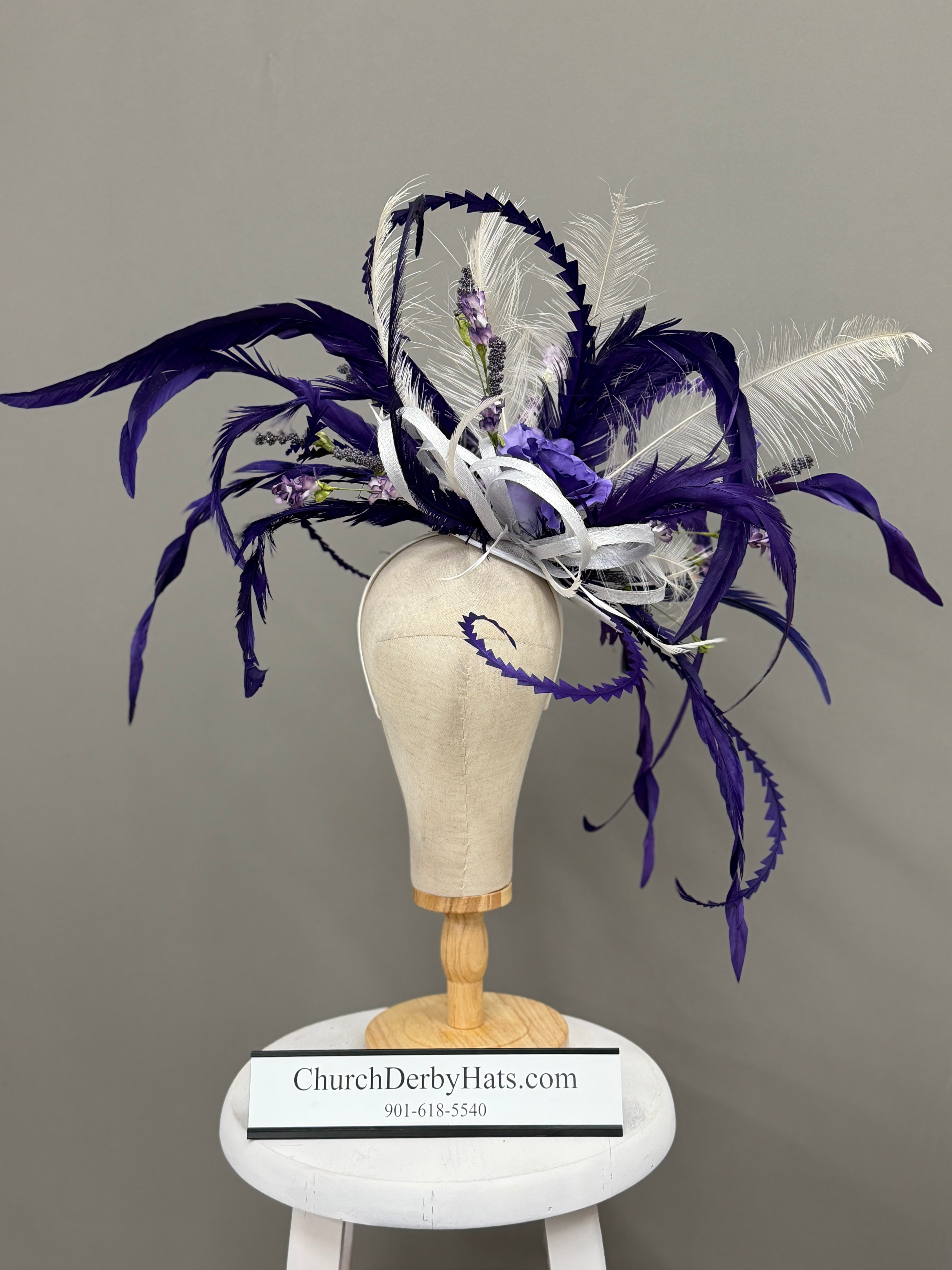 Lords and Ladies by Vance - Stunning Fascinator on Headband - Kentucky Derby Hat - Church Hat