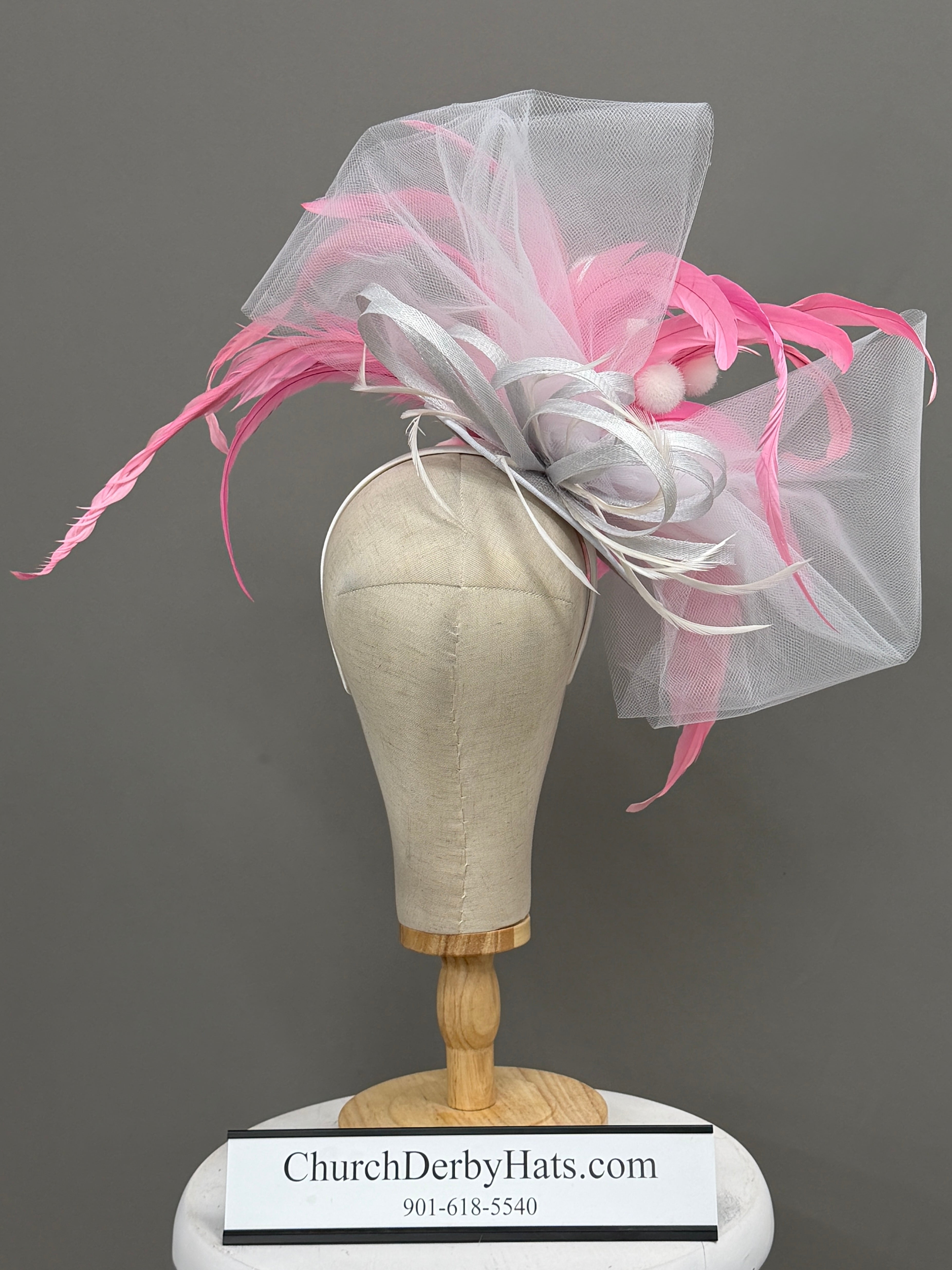 Beth Pink Fascinator by Vance
