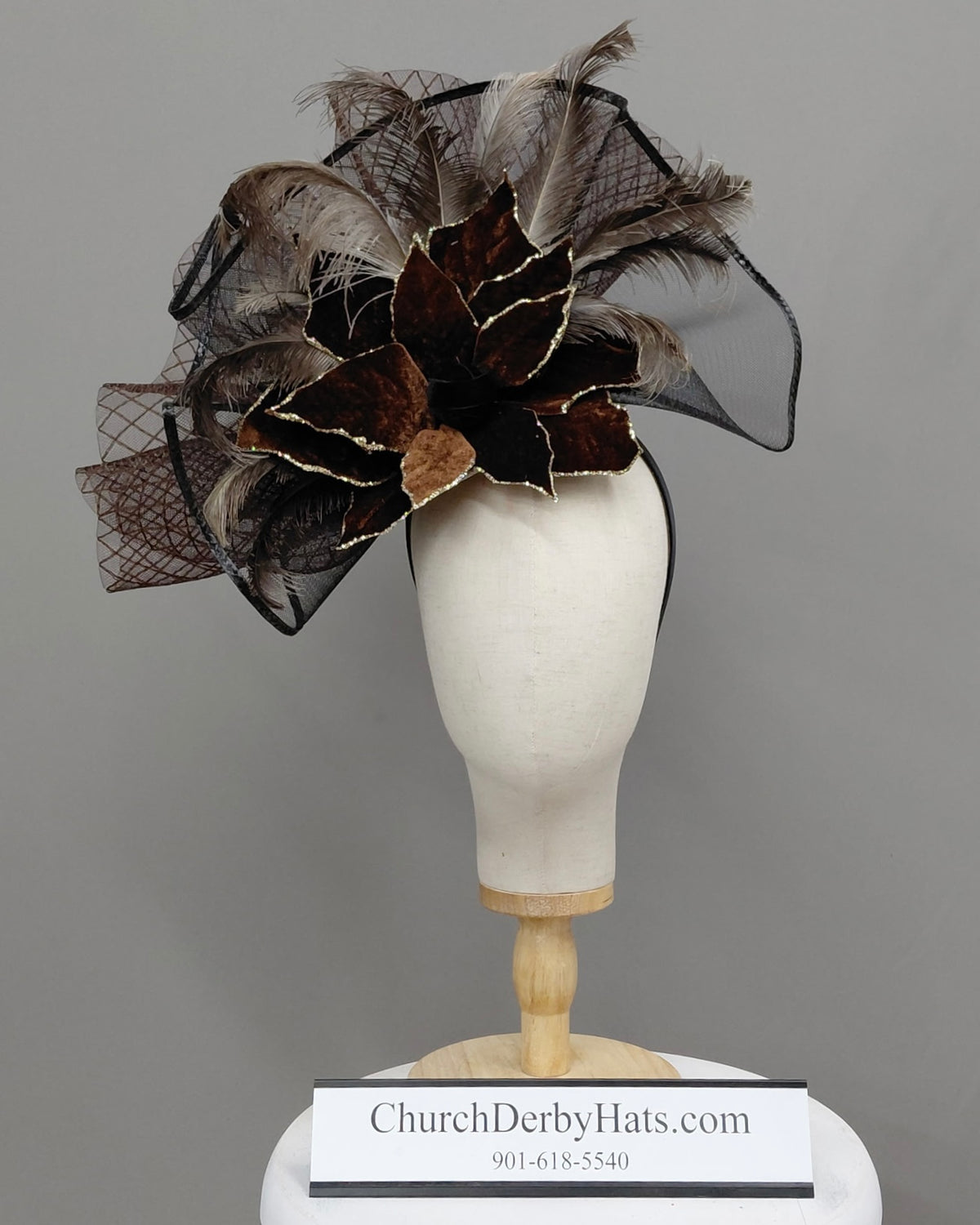 Brandy - Kentucky Derby Fascinator on Headband