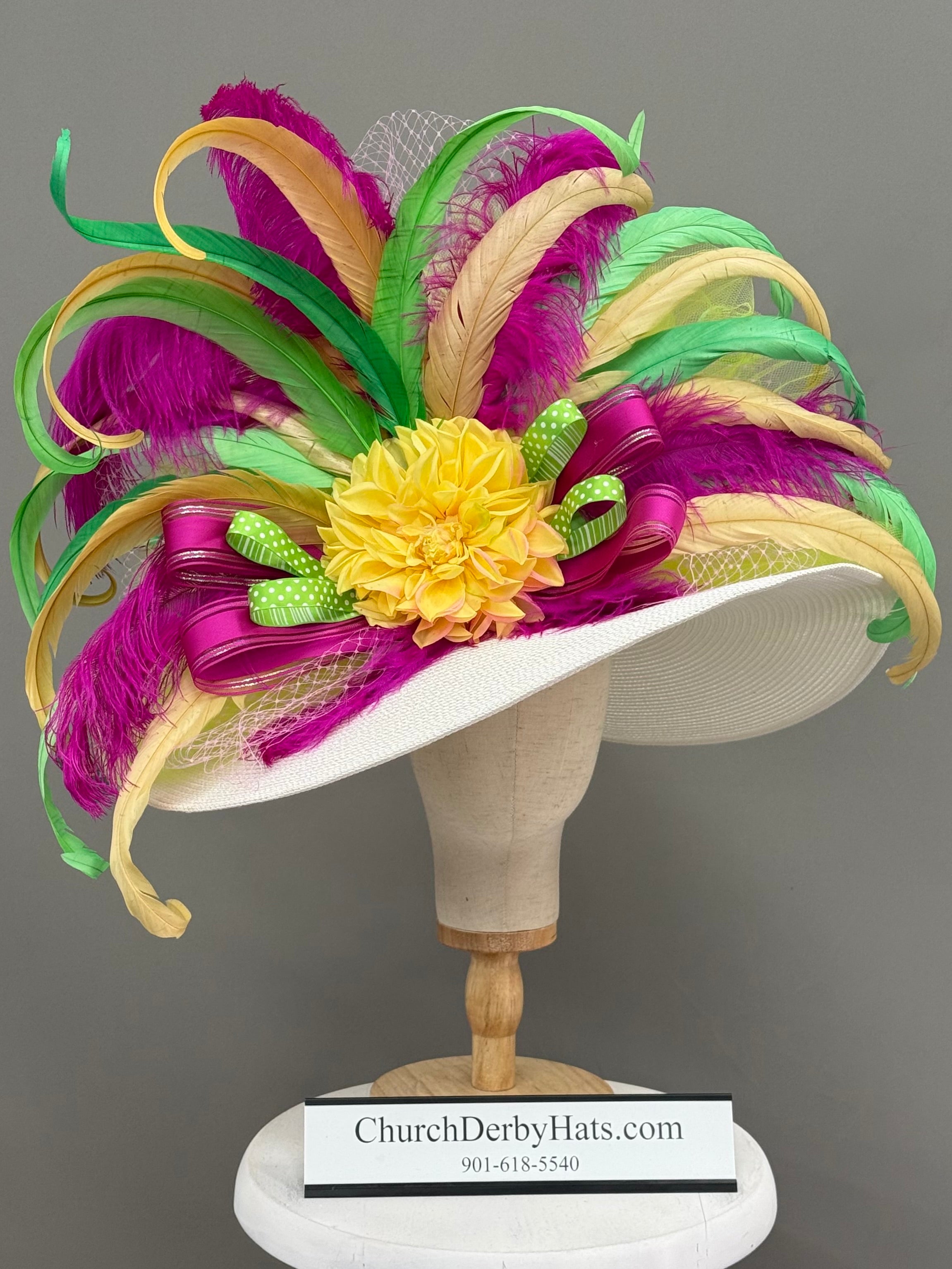 Buckingham - Kentucky Derby Hat - Church Hat