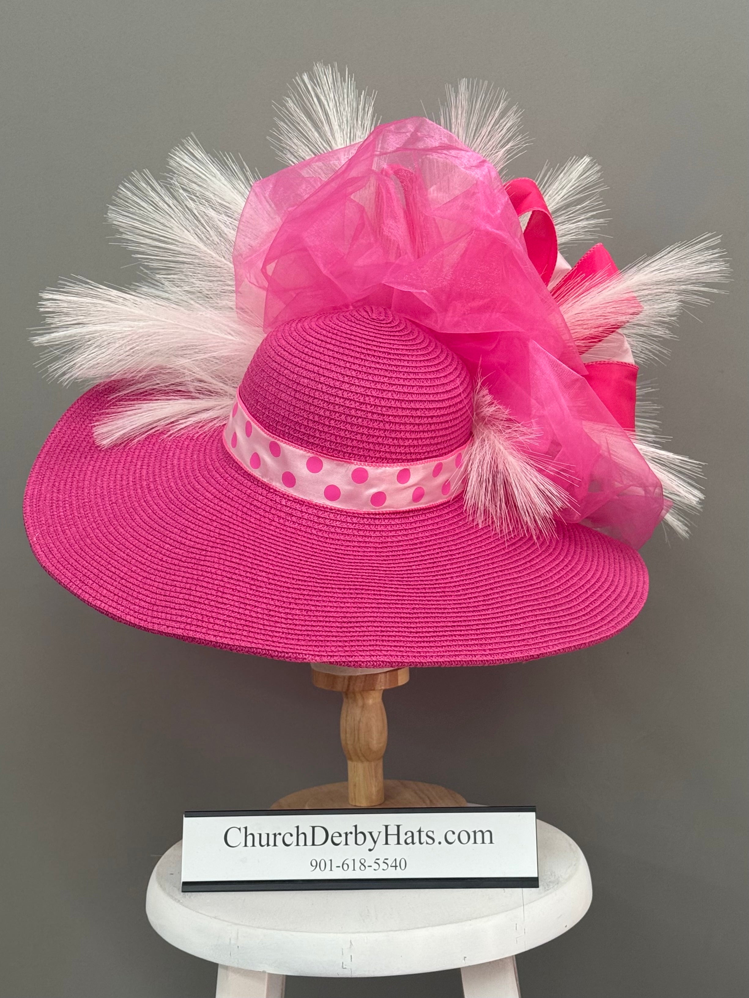 Tiffany Pink - Kentucky Derby Hat