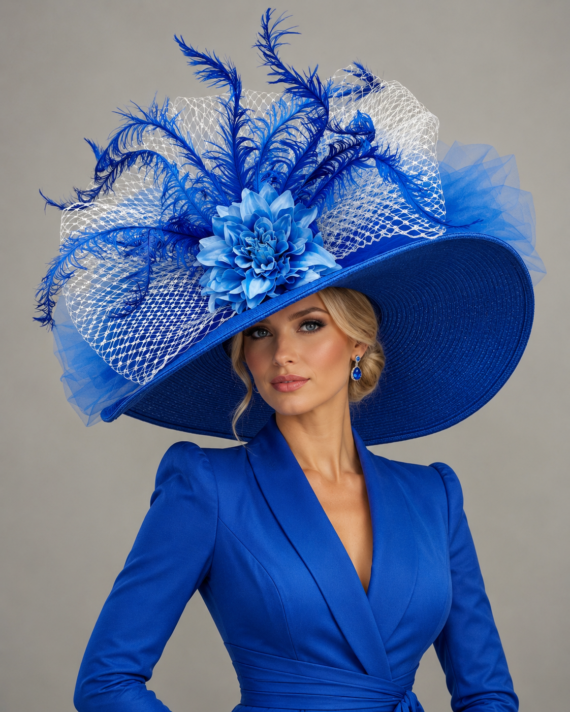 Oxford Blue - Kentucky Derby Hat