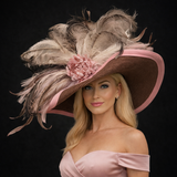 Briana Brown Pink Kentucky Derby Hat