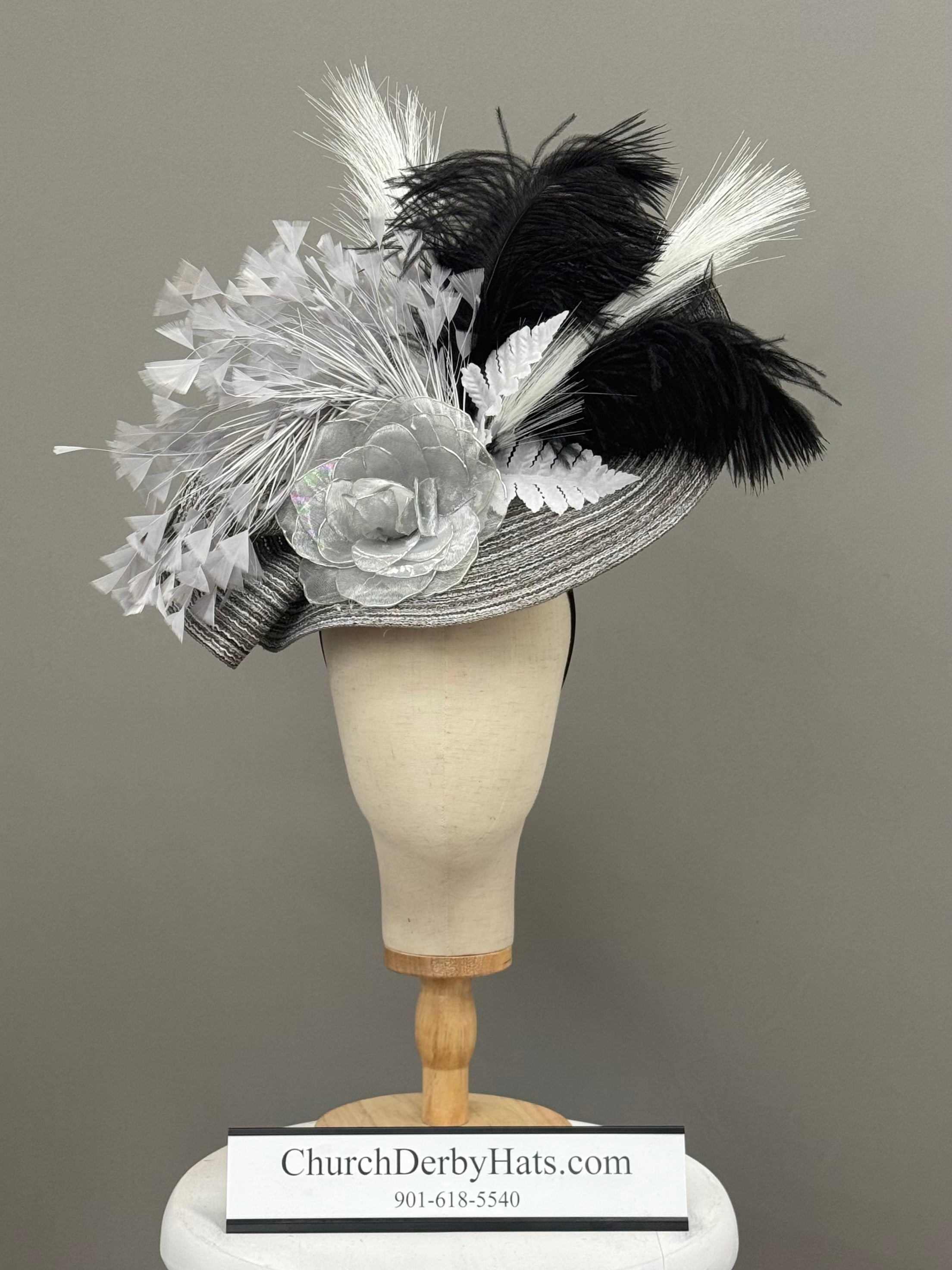 Posh Fascinator on Headband - Church Derby Fascinator