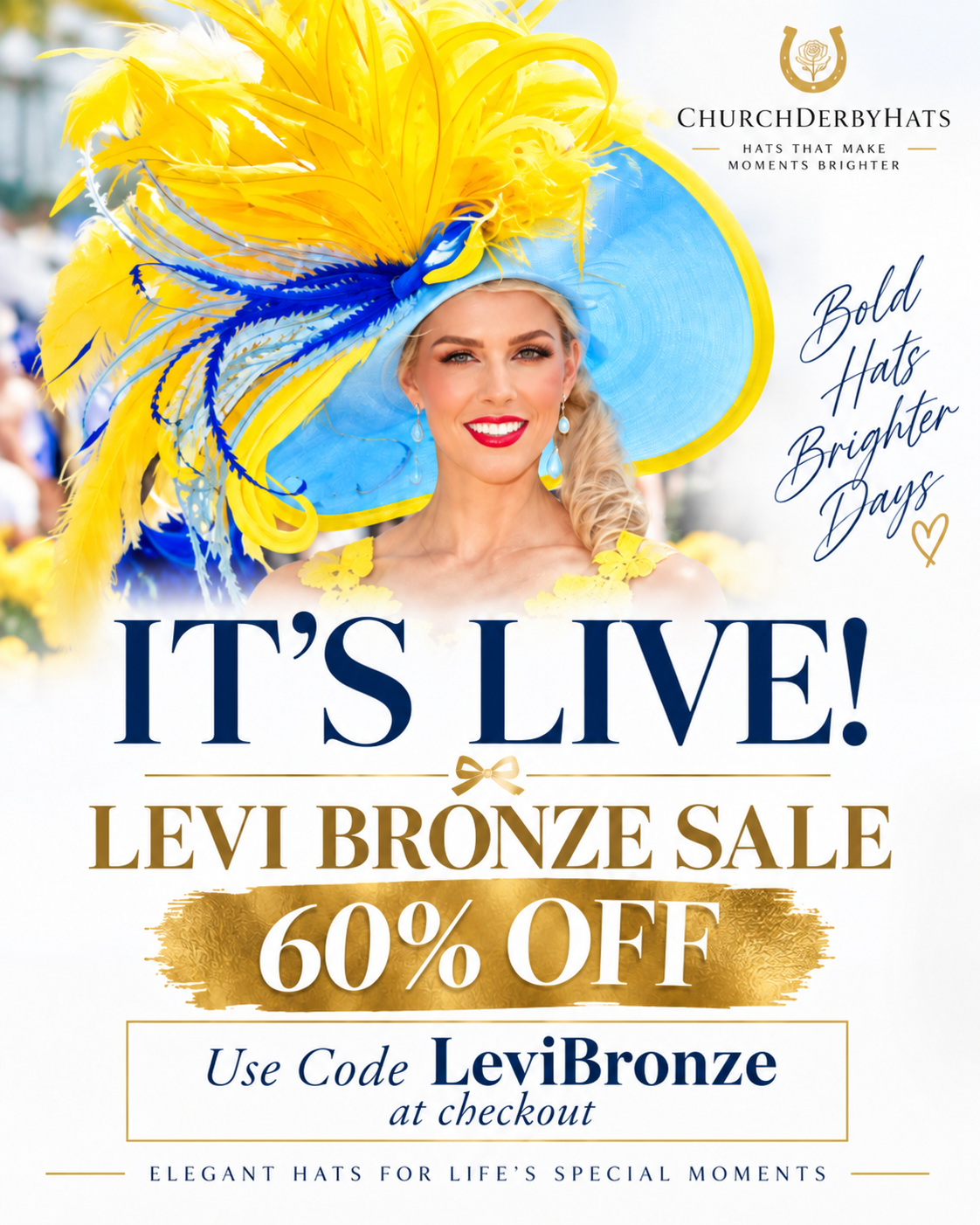Levi Bronze sale! Use code LeviBronze at checkout!